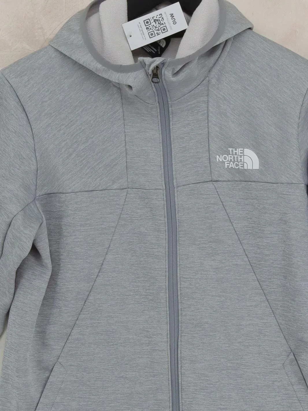 The North Face Men's Hoodie L Grey 100% Polyester Pullover - Image 3