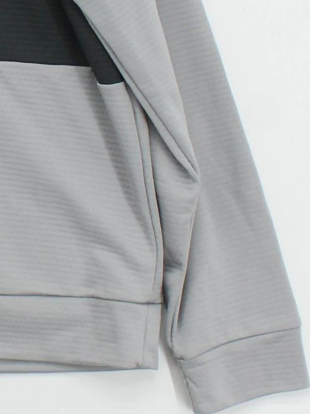 The North Face Men's Hoodie L Grey 100% Polyester Pullover - Image 4