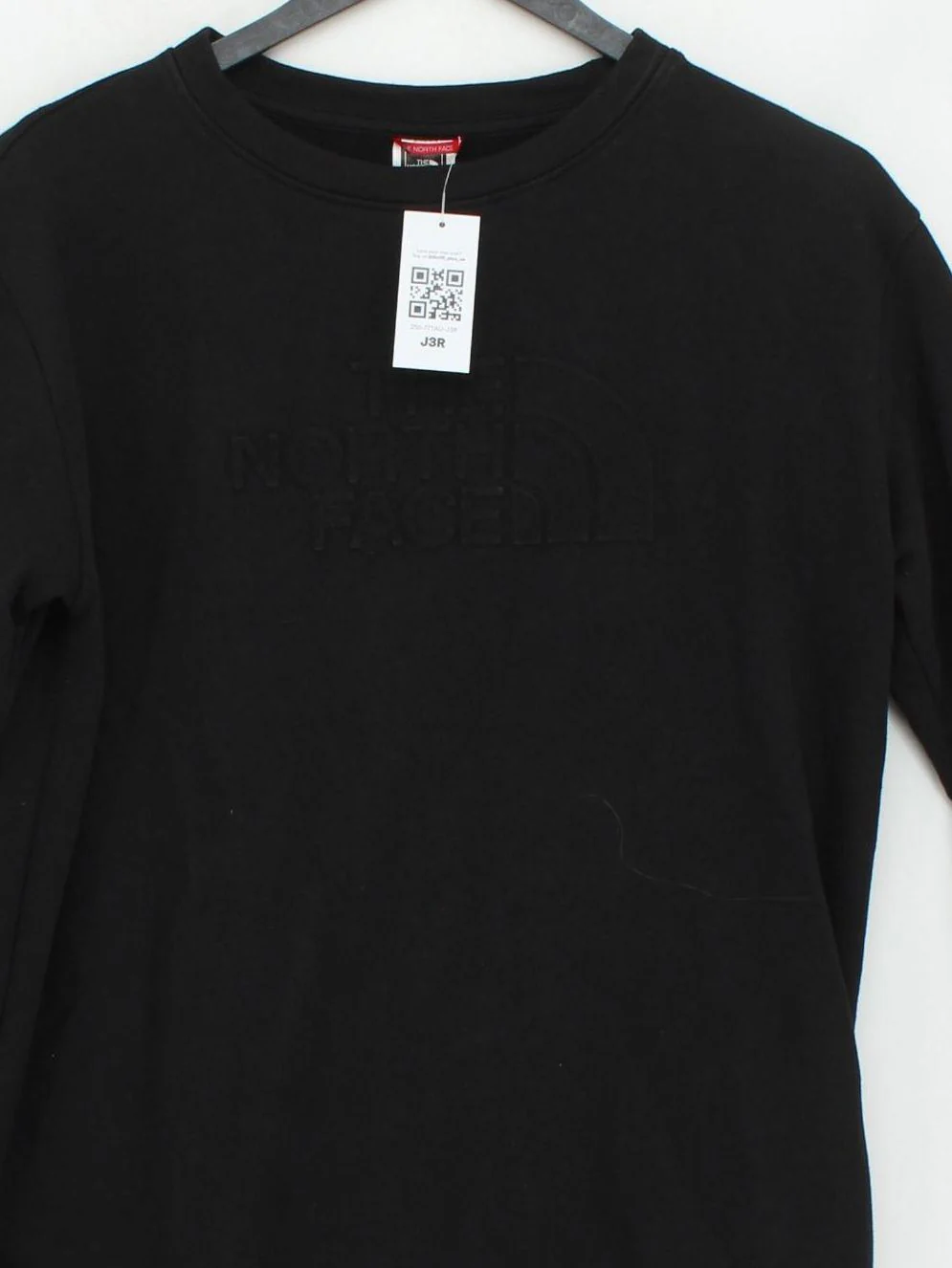 The North Face Men's Hoodie M Black 100% Cotton Pullover - Image 3