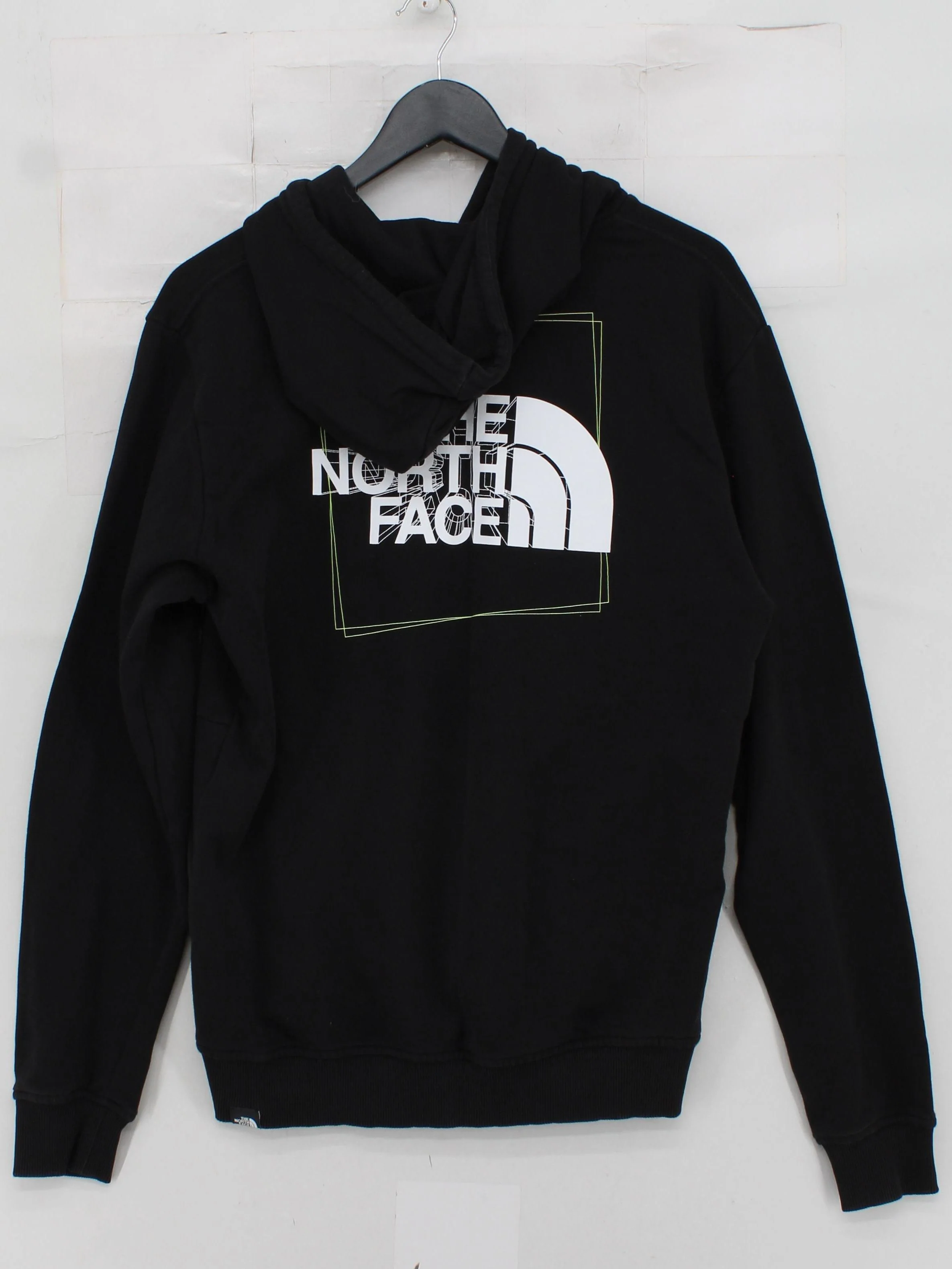 The North Face Men's Hoodie M Black Graphic Cotton with Elastane Pullover - Image 2