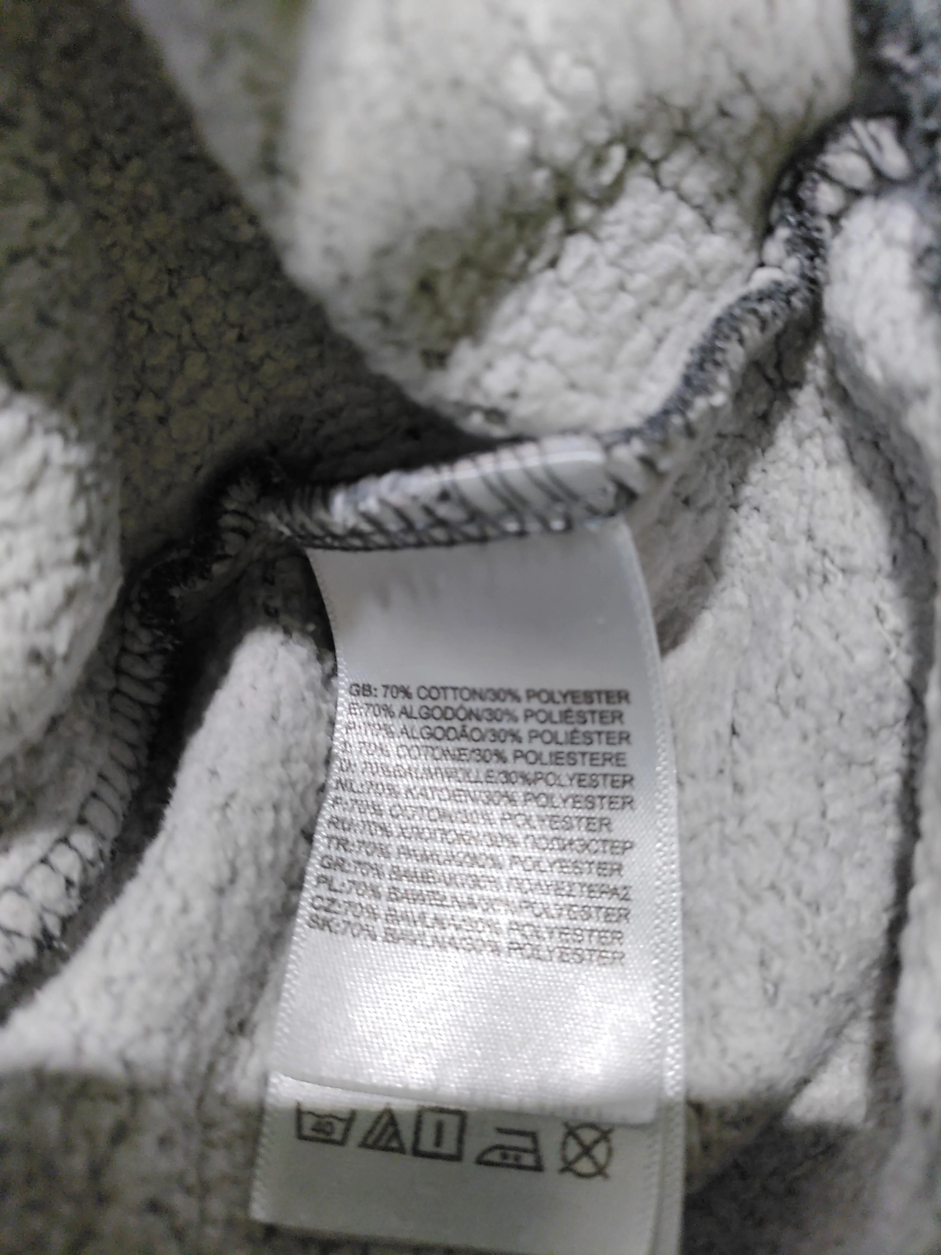 The North Face Men's Hoodie M Grey Cotton with Polyester Pullover - Image 6