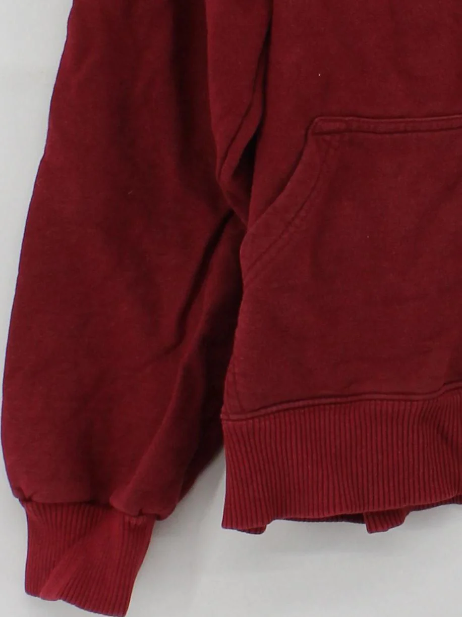 The North Face Men's Hoodie S Red 100% Cotton Pullover - Image 4