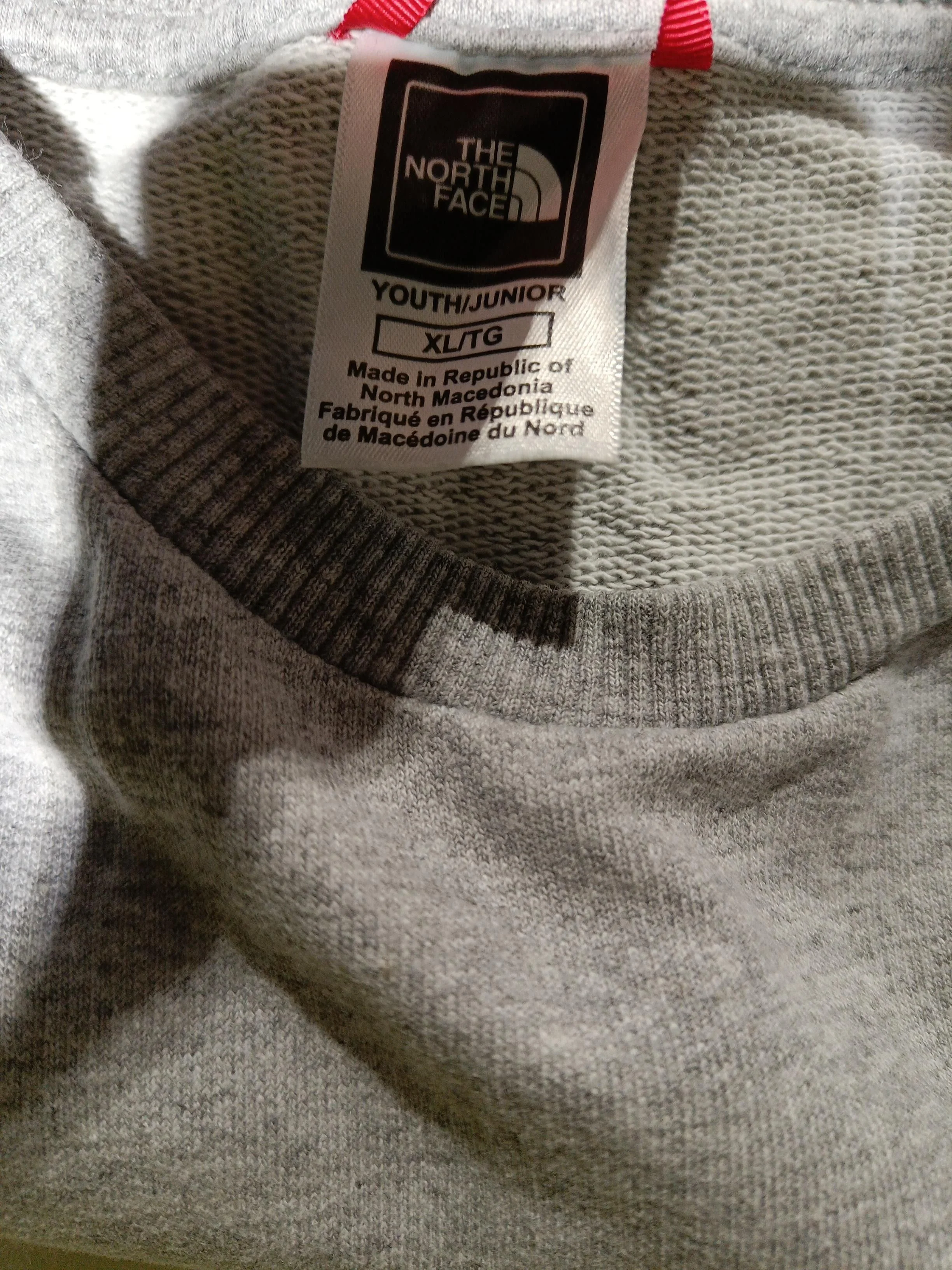 The North Face Men's Hoodie XL Grey Graphic Cotton with Polyester Pullover - Image 6