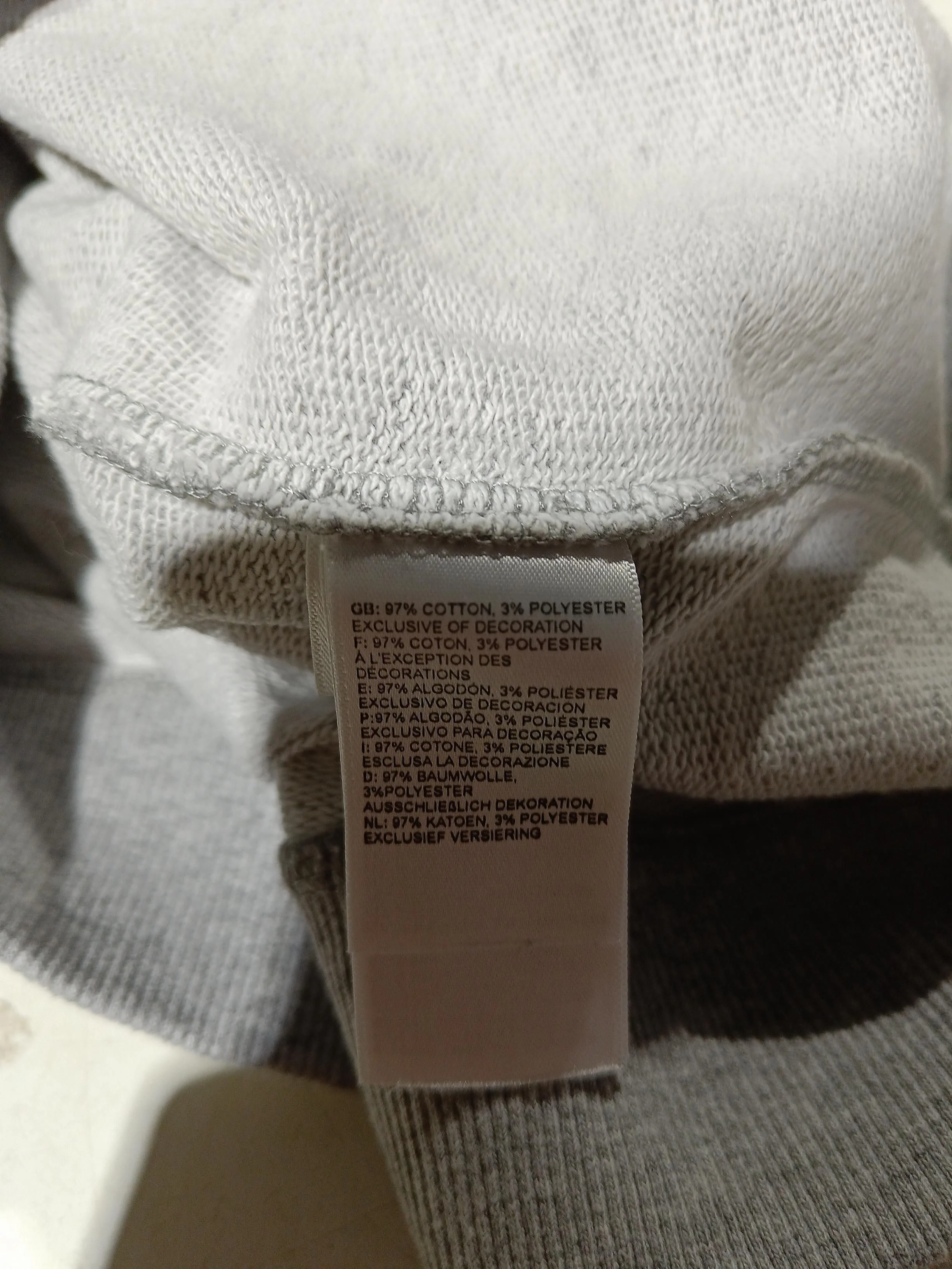 The North Face Men's Hoodie XL Grey Graphic Cotton with Polyester Pullover - Image 7