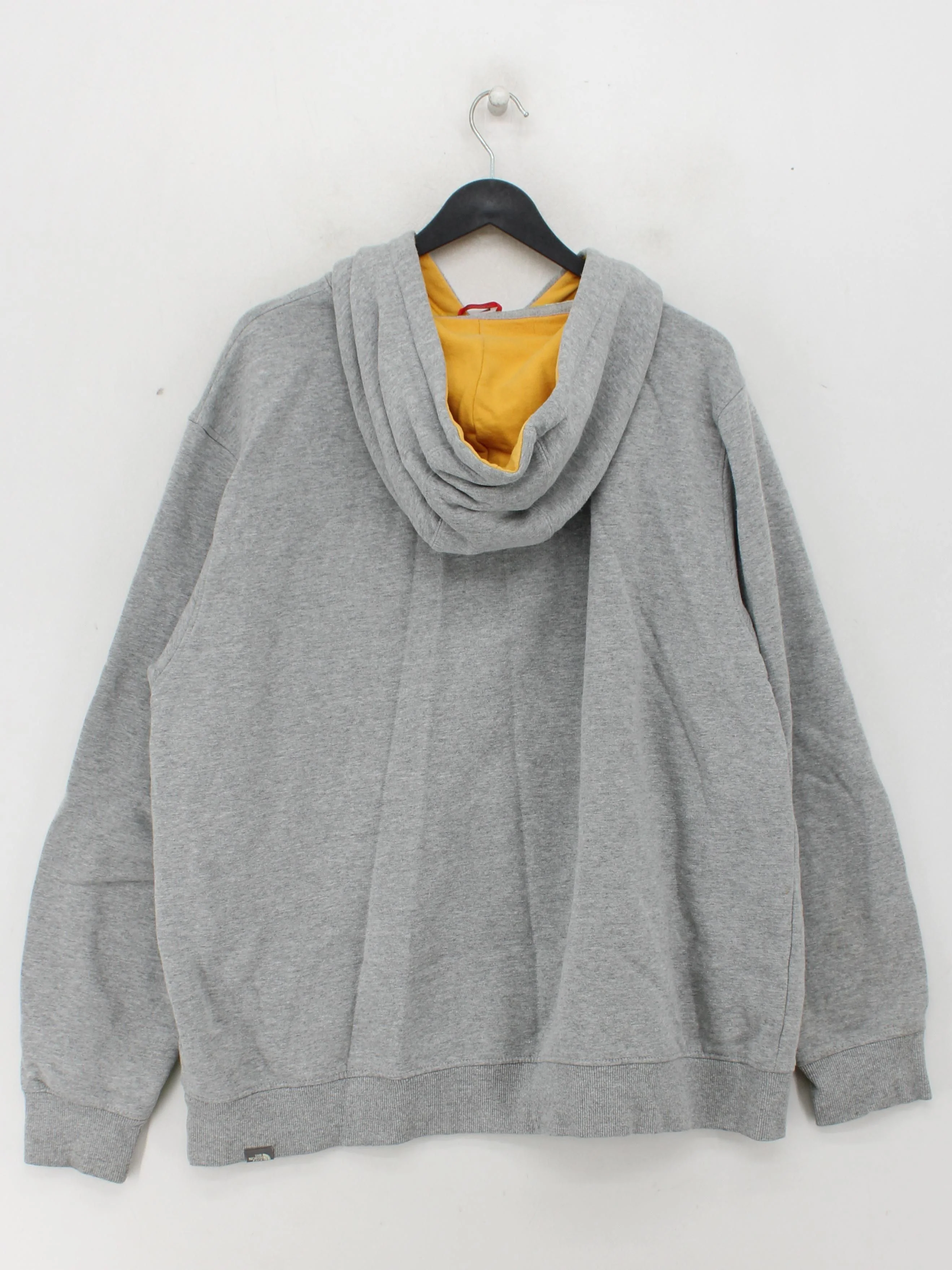 The North Face Men's Hoodie XXL Grey Graphic Cotton with Polyester Pullover - Image 2