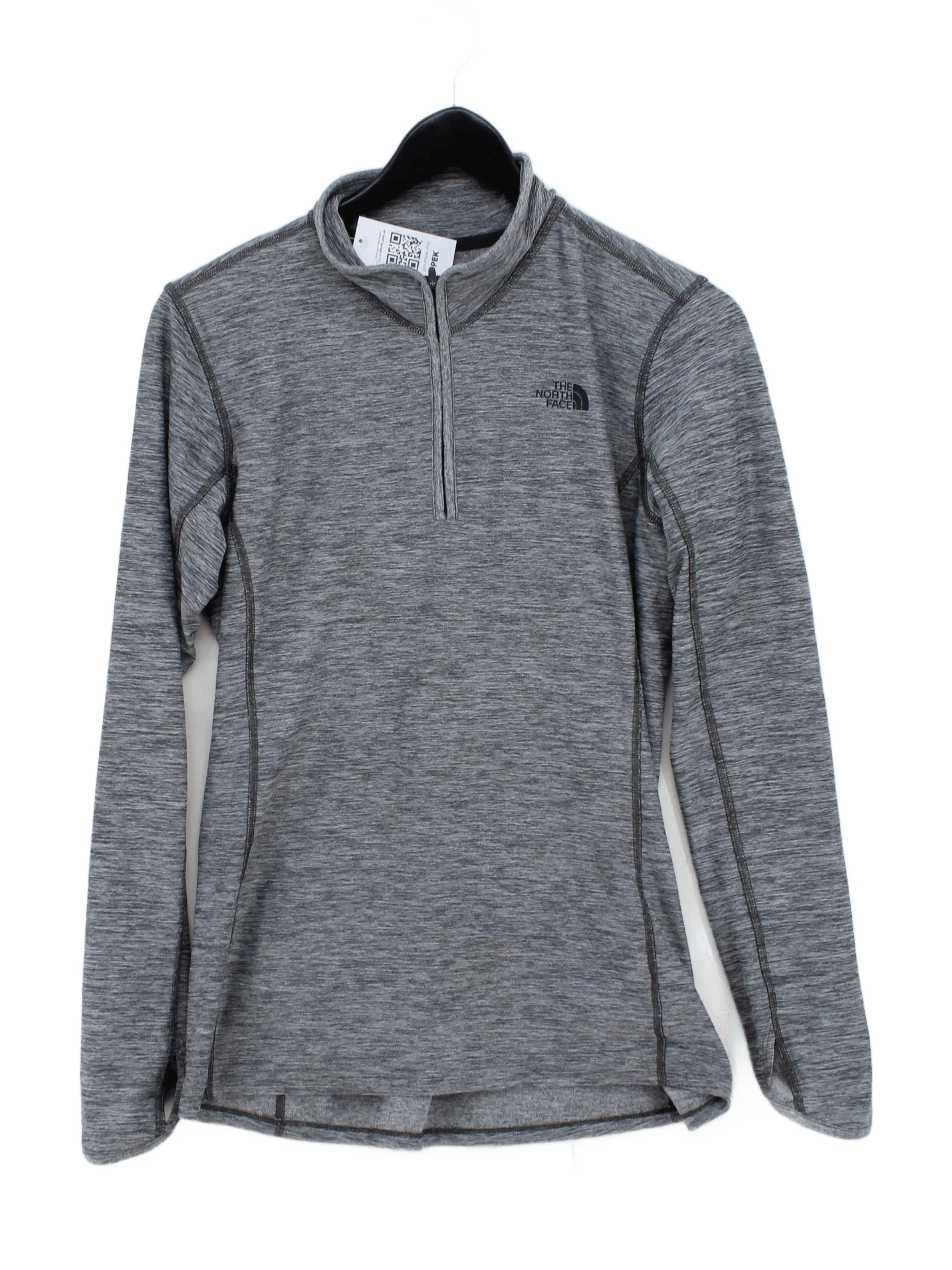 The North Face Men's Loungewear M Grey Polyester with Elastane Mock Neck Basic