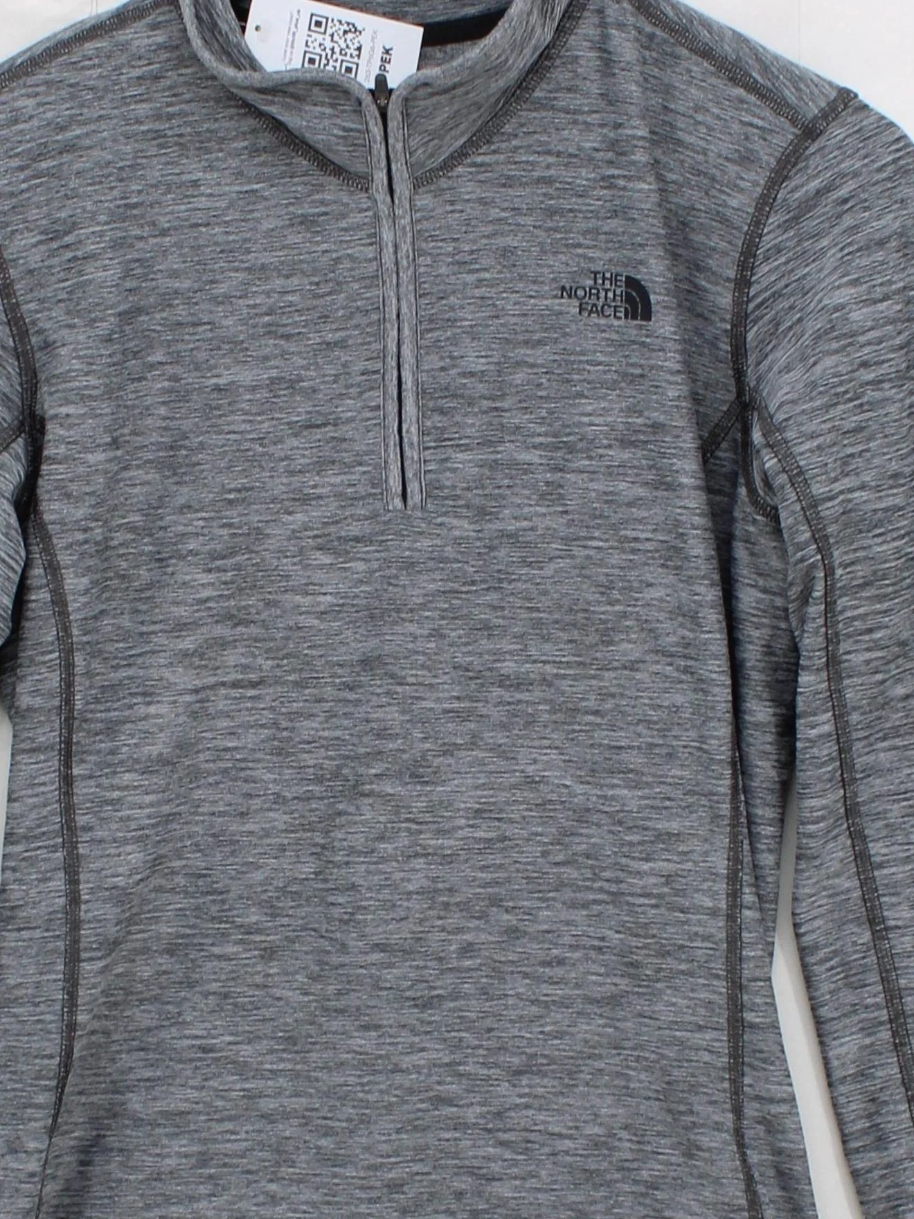 The North Face Men's Loungewear M Grey Polyester with Elastane Mock Neck Basic - Image 3