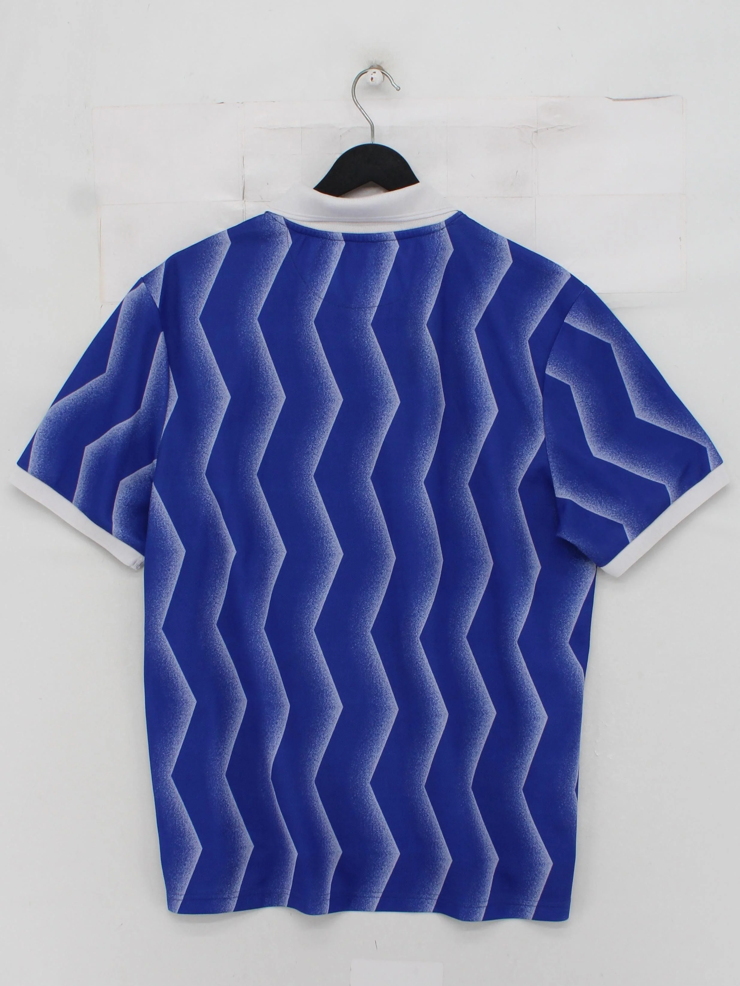The North Face Men's Polo L Blue Geometric 100% Polyester Basic - Image 2