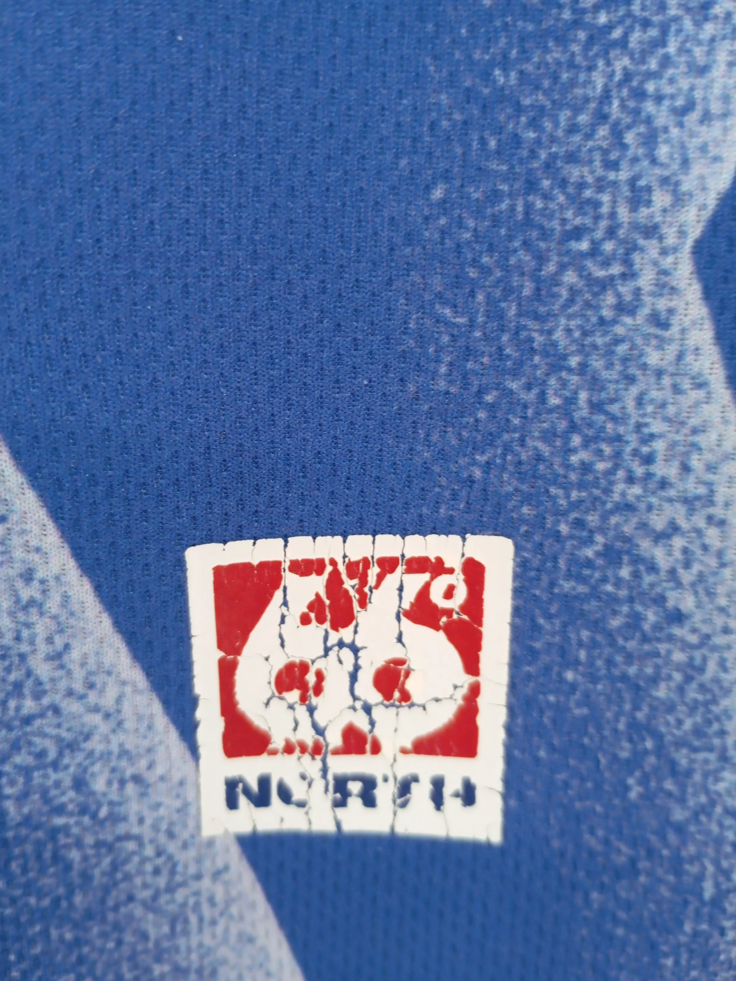 The North Face Men's Polo L Blue Geometric 100% Polyester Basic - Image 5