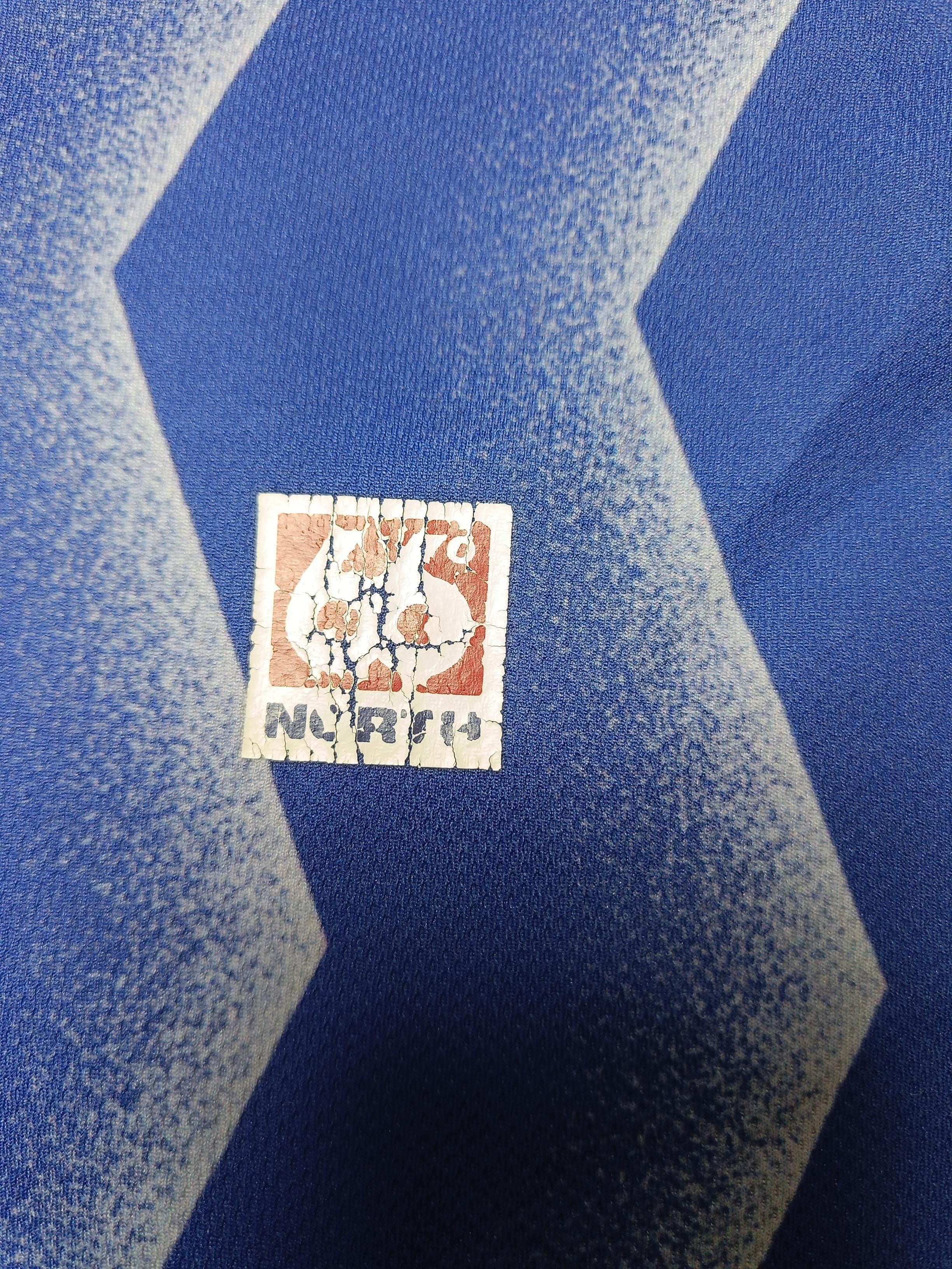 The North Face Men's Polo L Blue Geometric 100% Polyester Basic - Image 6