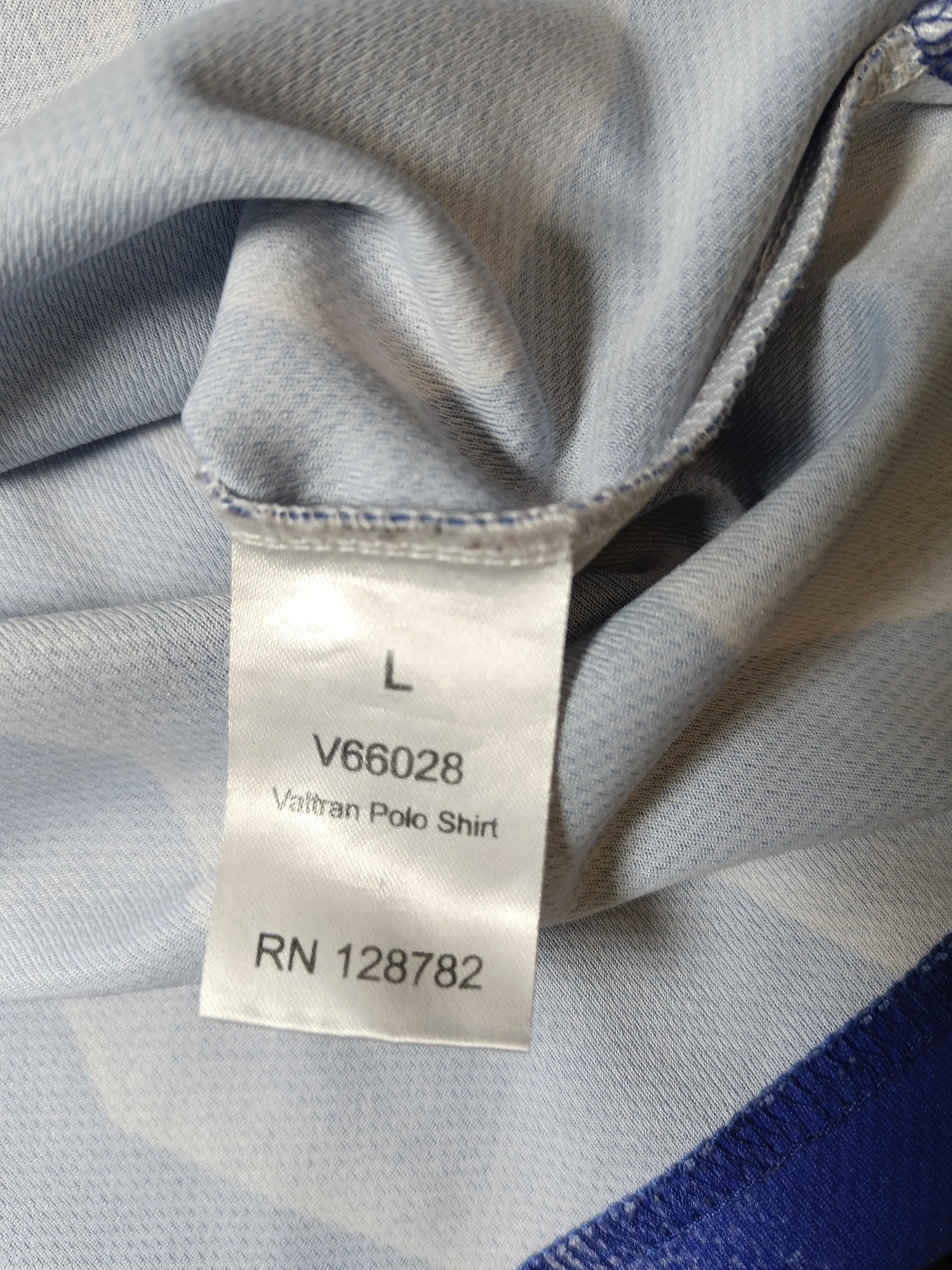 The North Face Men's Polo L Blue Geometric 100% Polyester Basic - Image 7