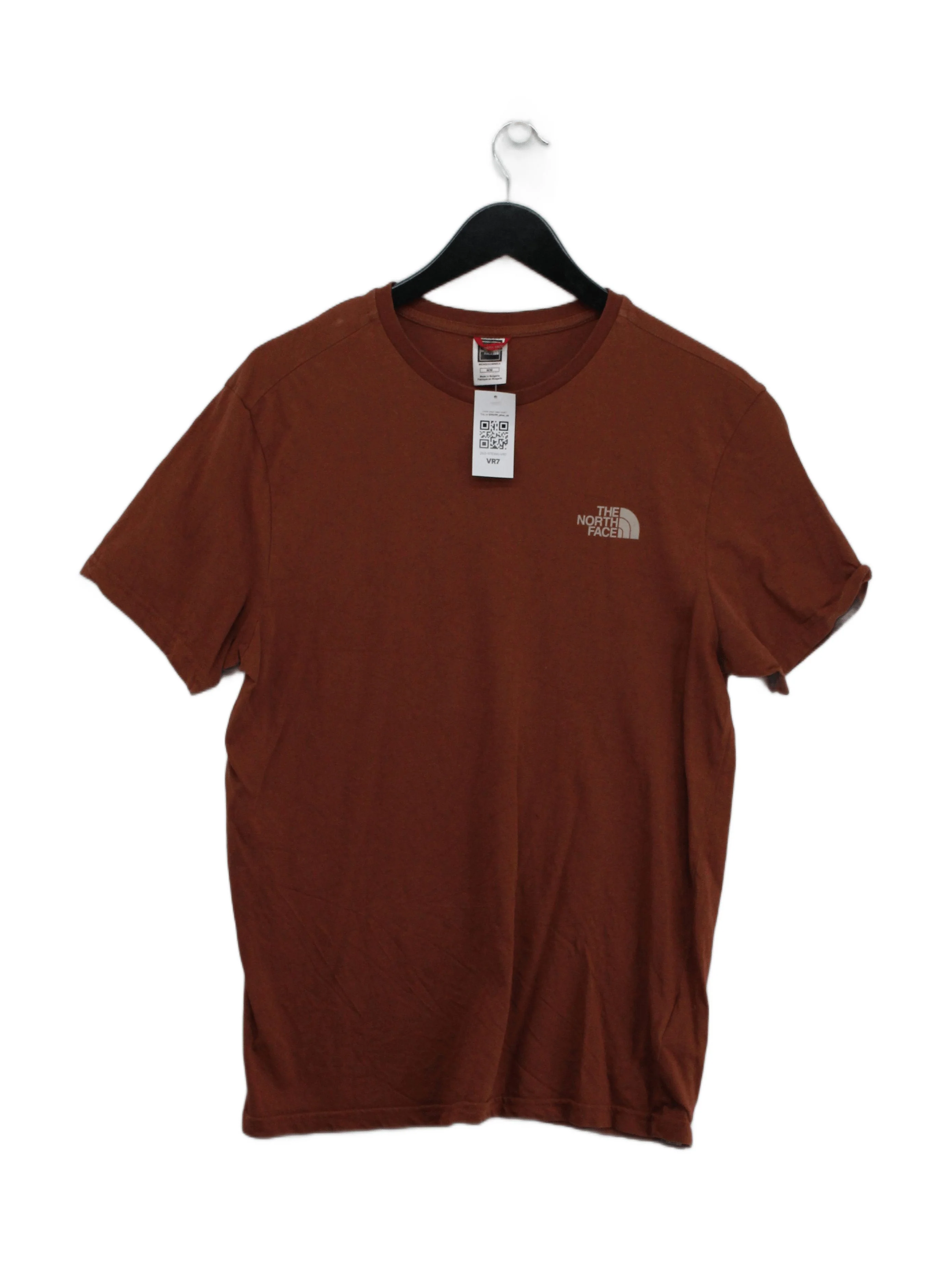 The North Face Men's T-Shirt M Brown 100% Cotton Basic