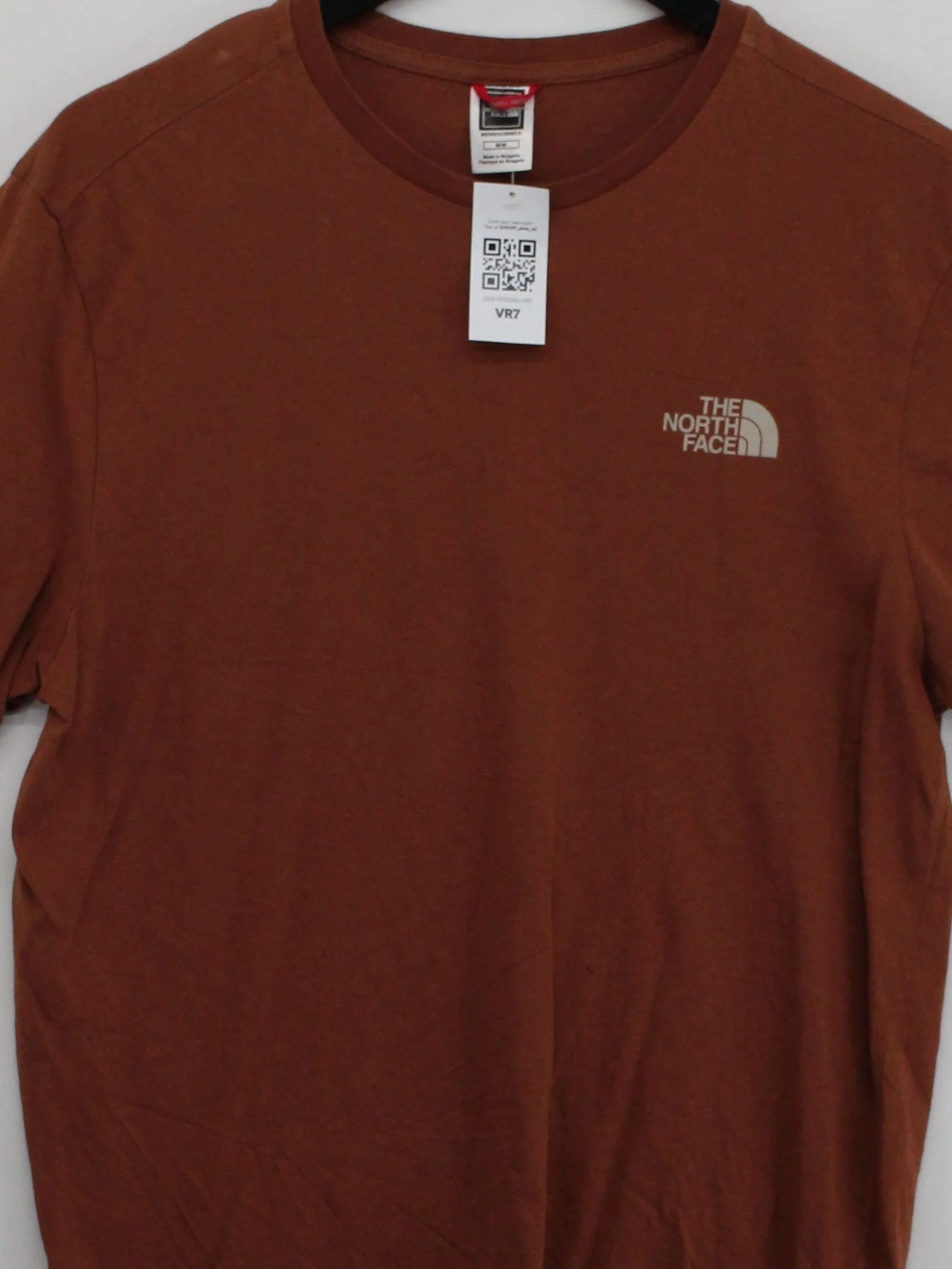 The North Face Men's T-Shirt M Brown 100% Cotton Basic - Image 3