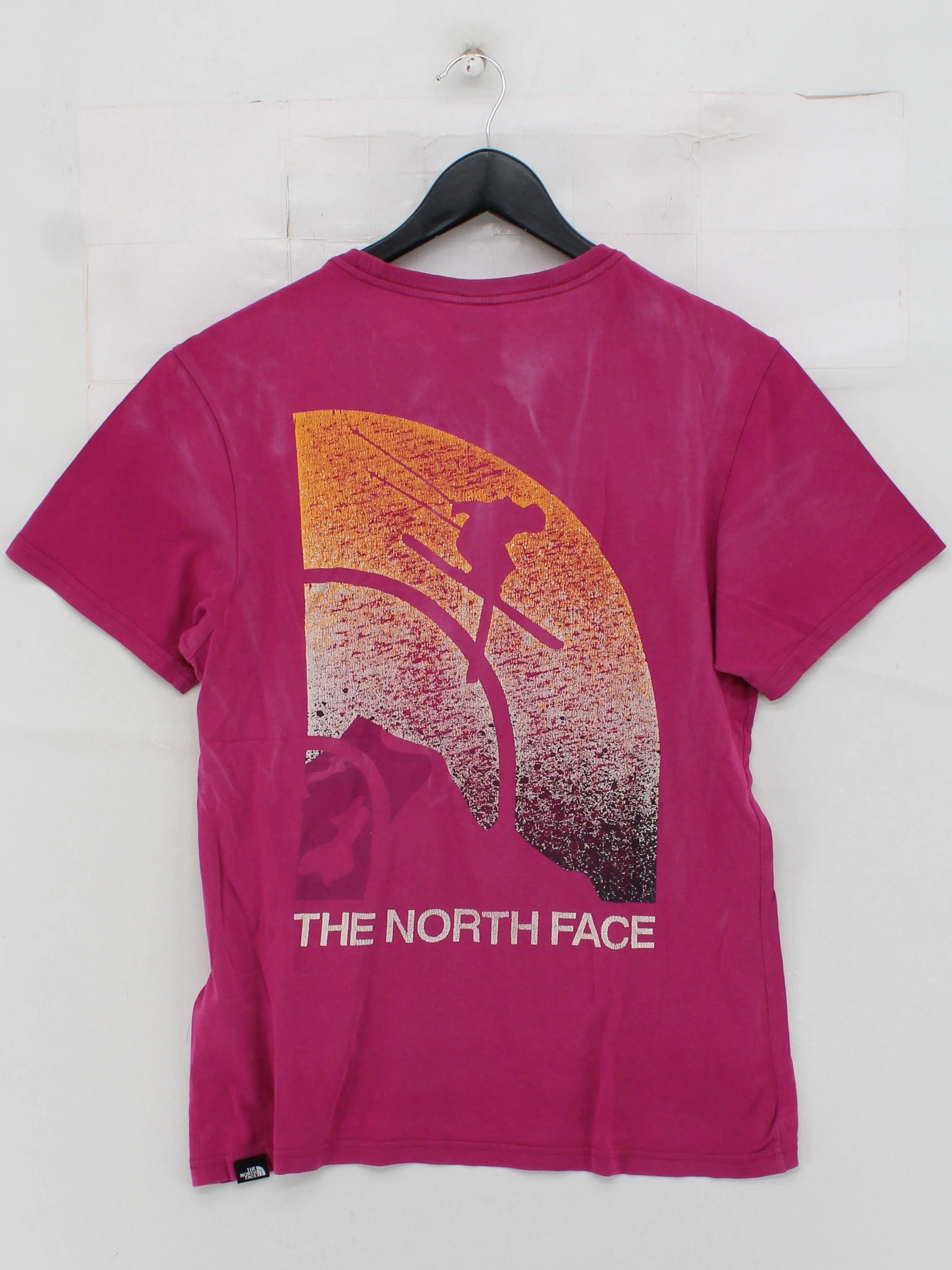 The North Face Men's T-Shirt M Pink Graphic 100% Cotton Basic - Image 2