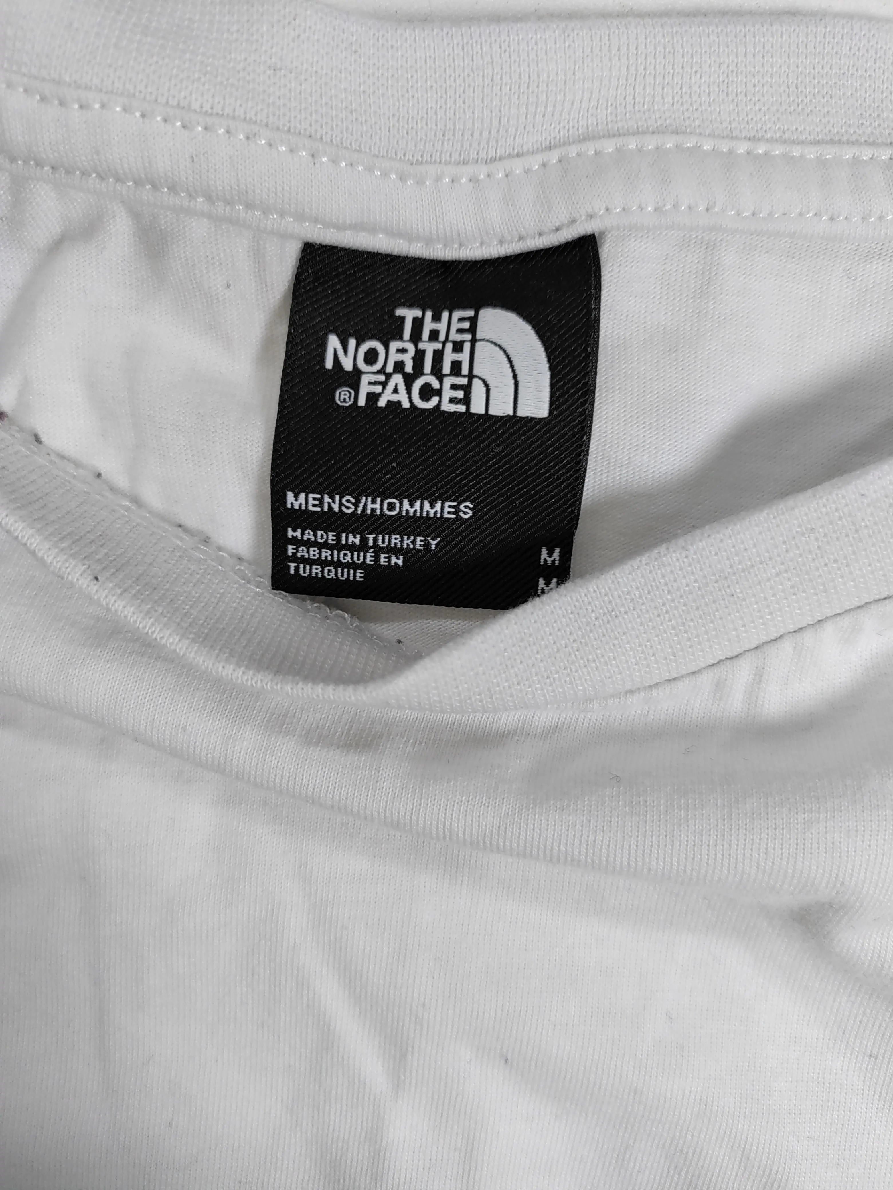 The North Face Men's T-Shirt M White Cotton with Polyester Basic - Image 7