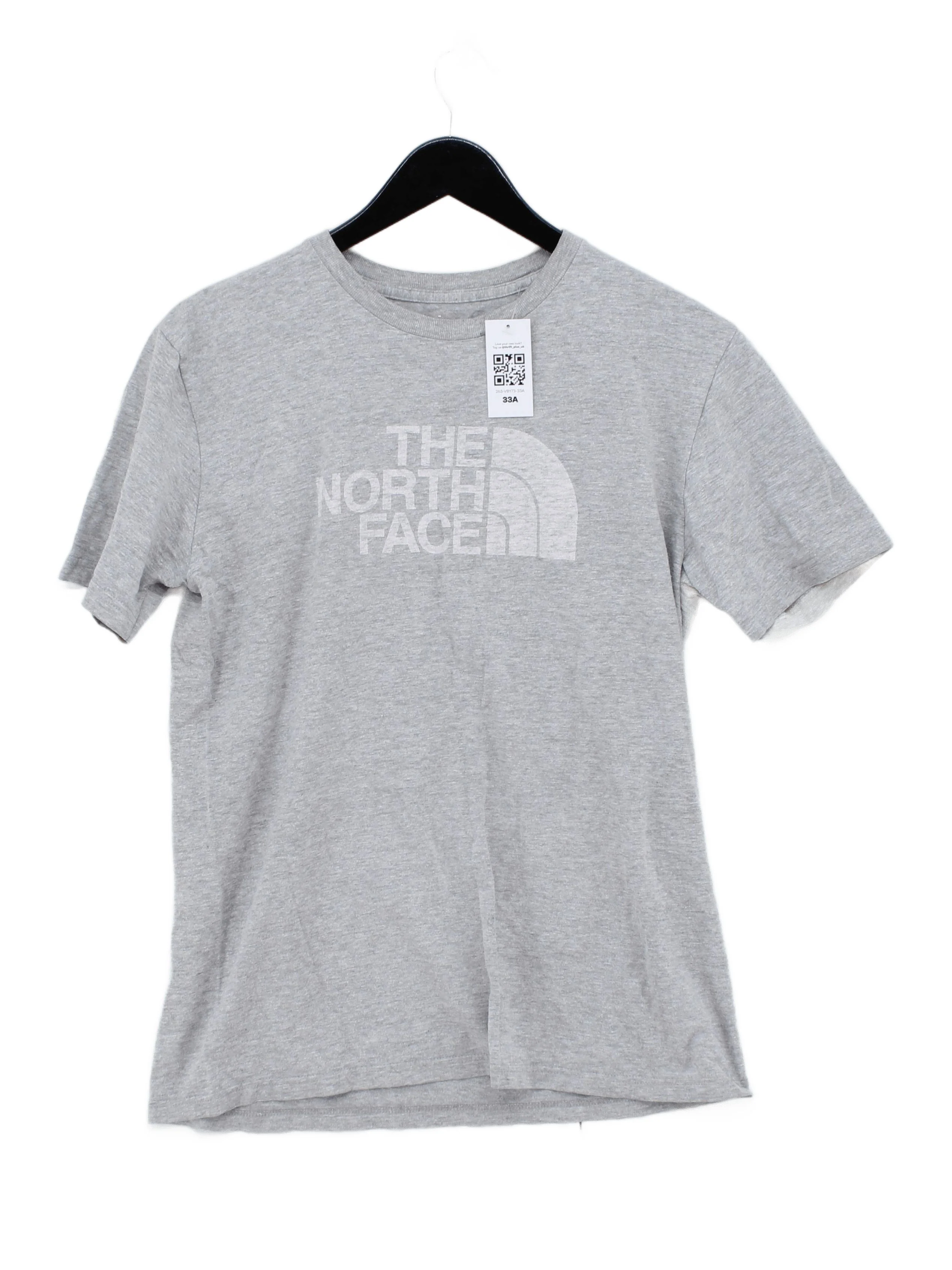 The North Face Men's T-Shirt S Grey Graphic 100% Cotton Basic