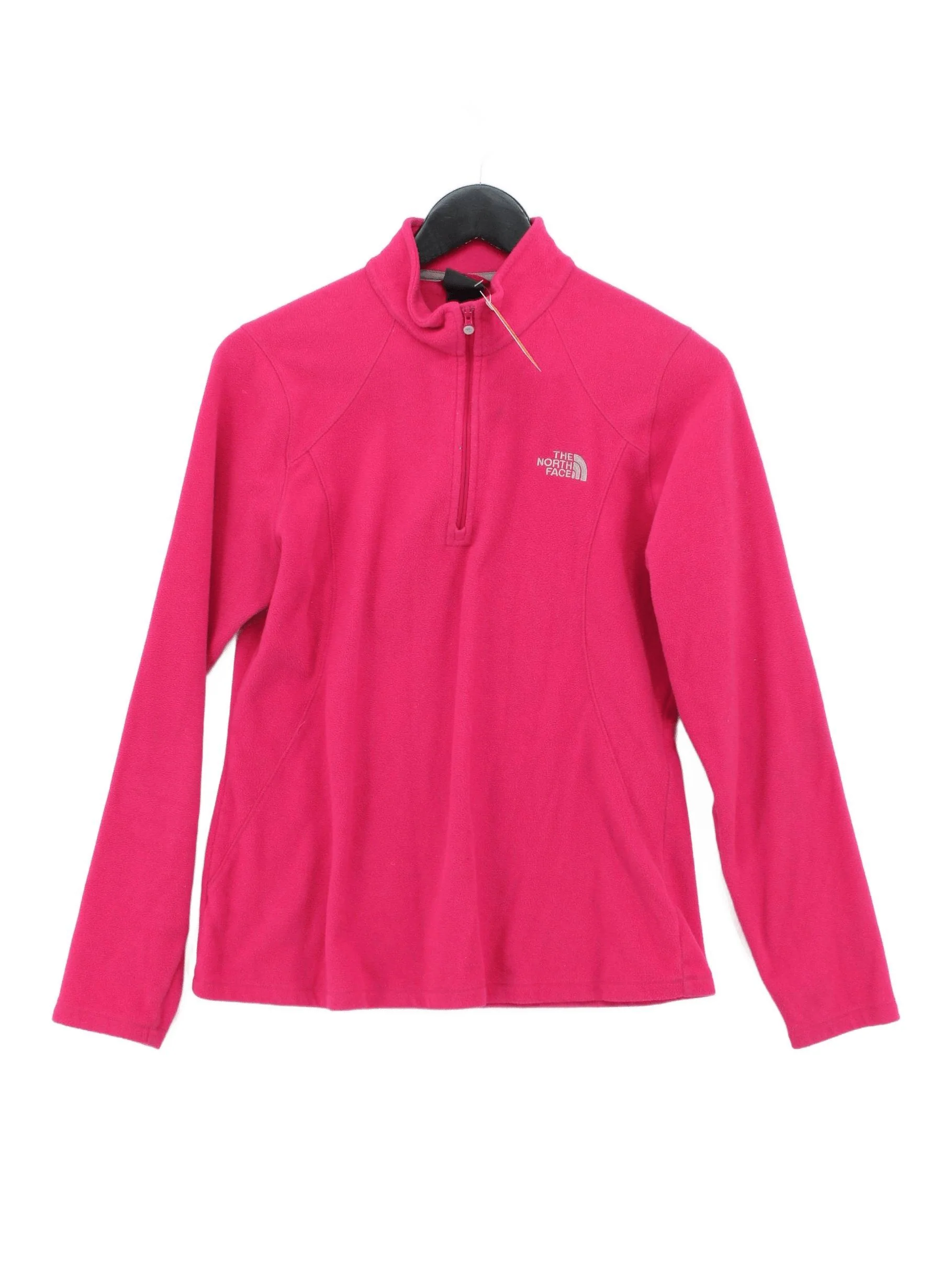 The North Face Women's Hoodie L Pink 100% Polyester Pullover