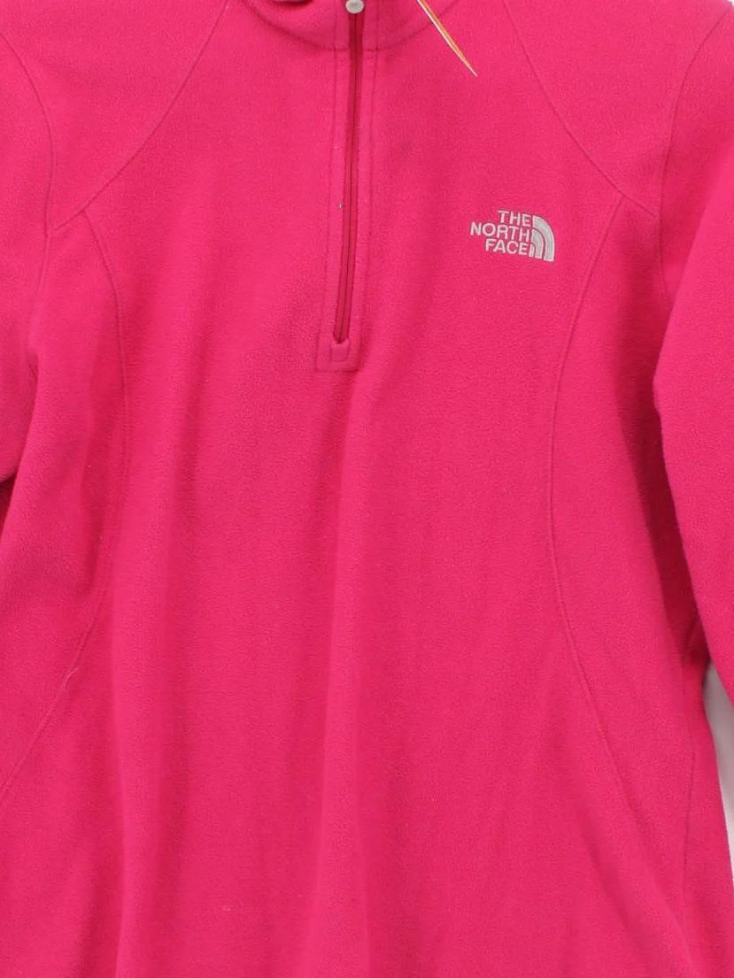 The North Face Women's Hoodie L Pink 100% Polyester Pullover - Image 3