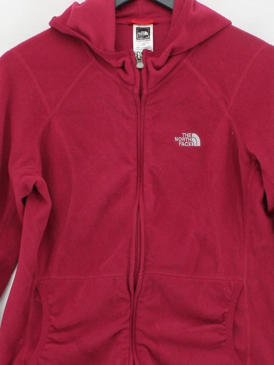 The North Face Women's Hoodie L Red 100% Polyester Pullover - Image 3