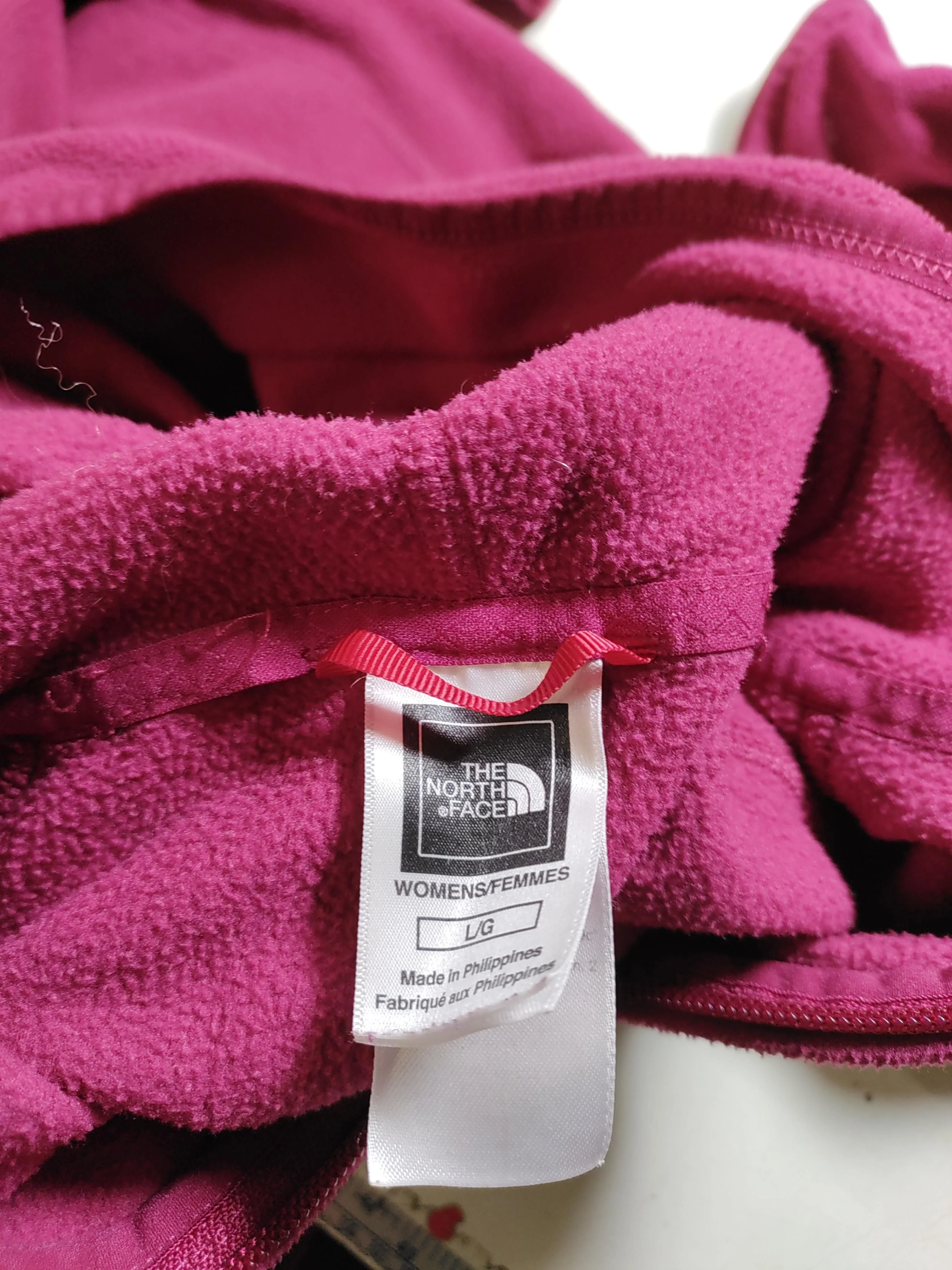The North Face Women's Hoodie L Red 100% Polyester Pullover - Image 5