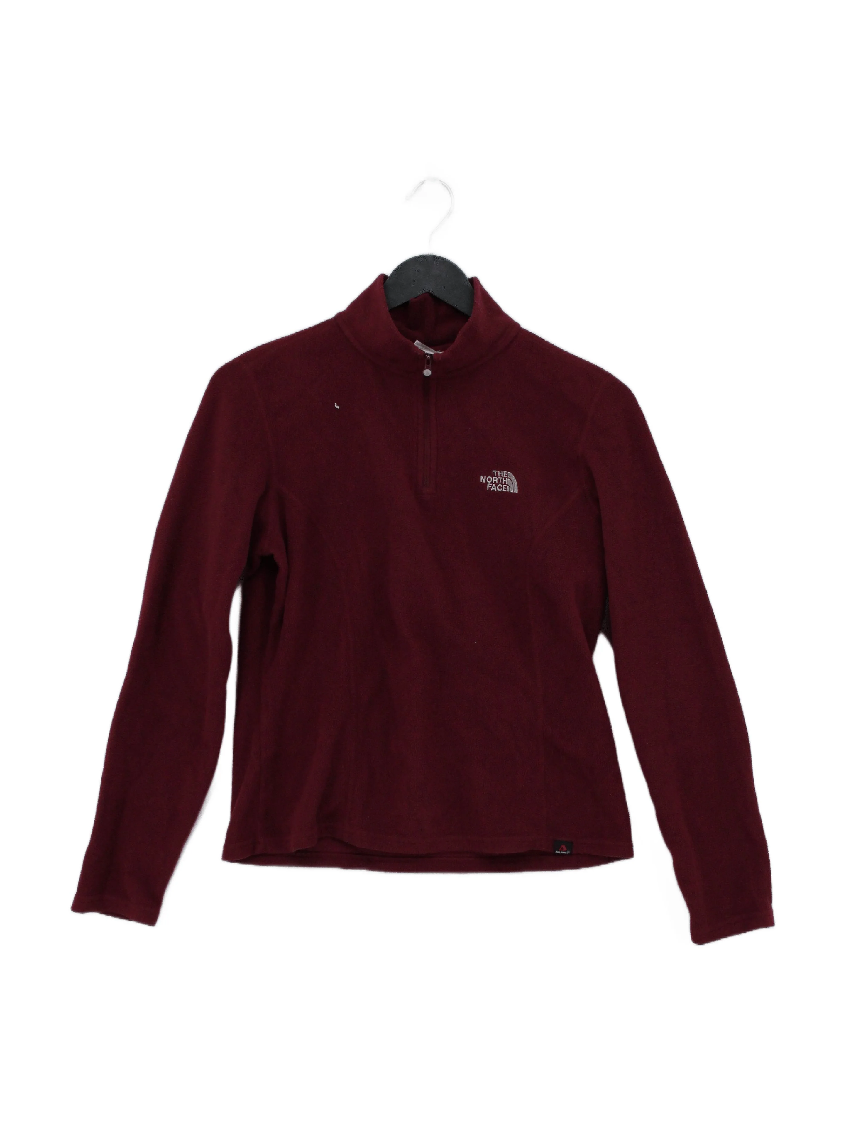 The North Face Women's Hoodie S Red 100% Polyester Pullover