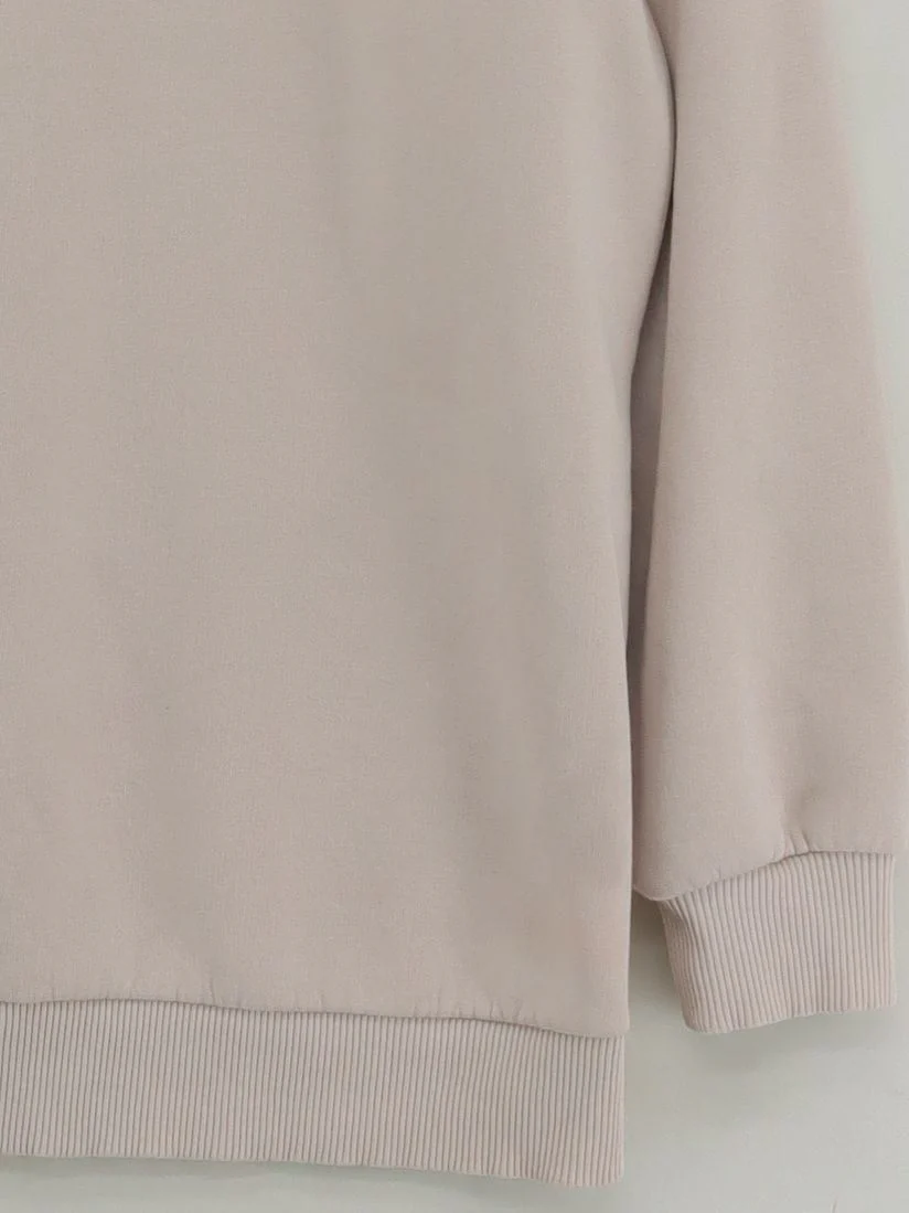 The North Face Women's Hoodie XL Cream Graphic Cotton with Polyester Pullover - Image 4