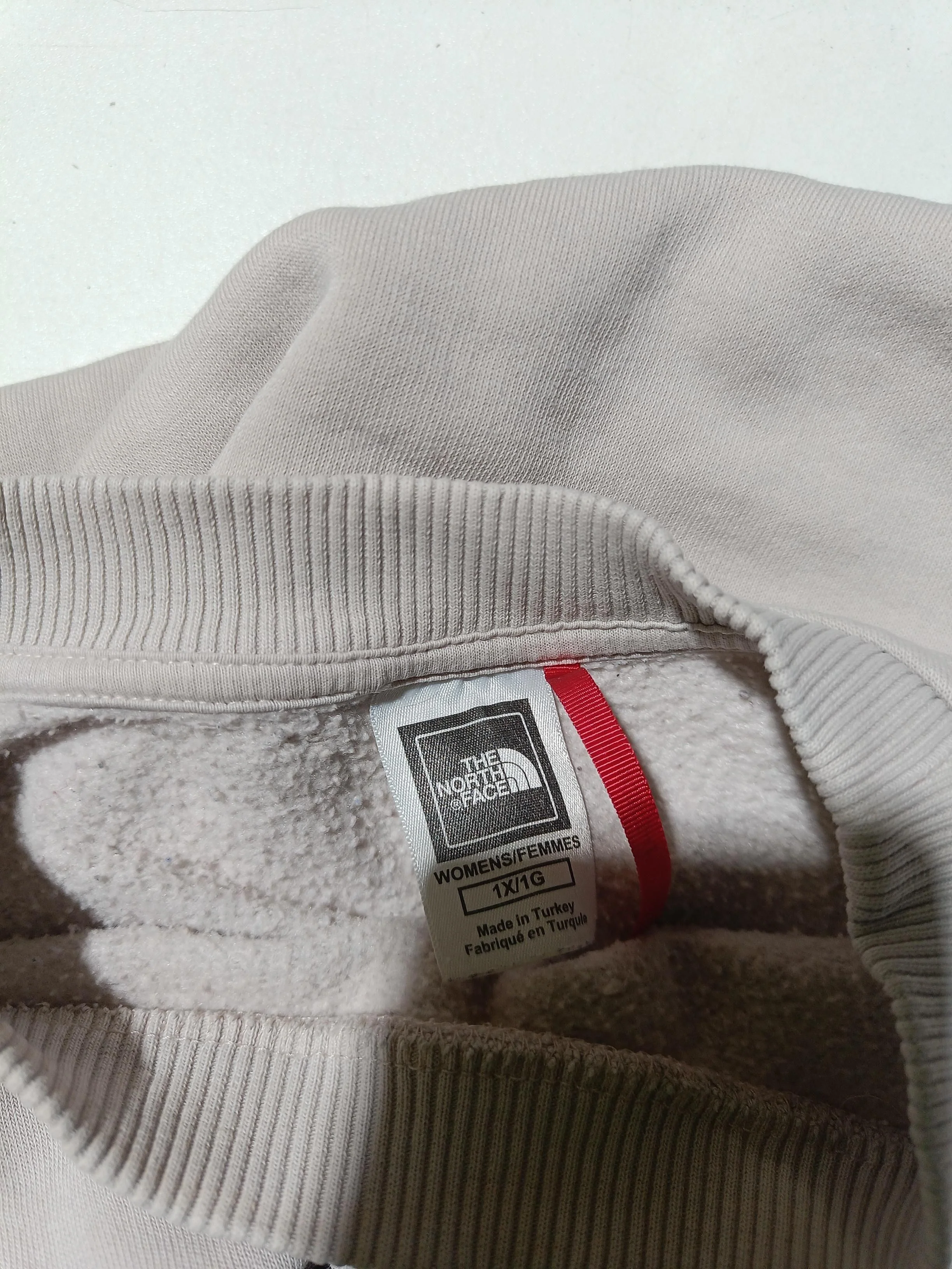 The North Face Women's Hoodie XL Cream Graphic Cotton with Polyester Pullover - Image 6