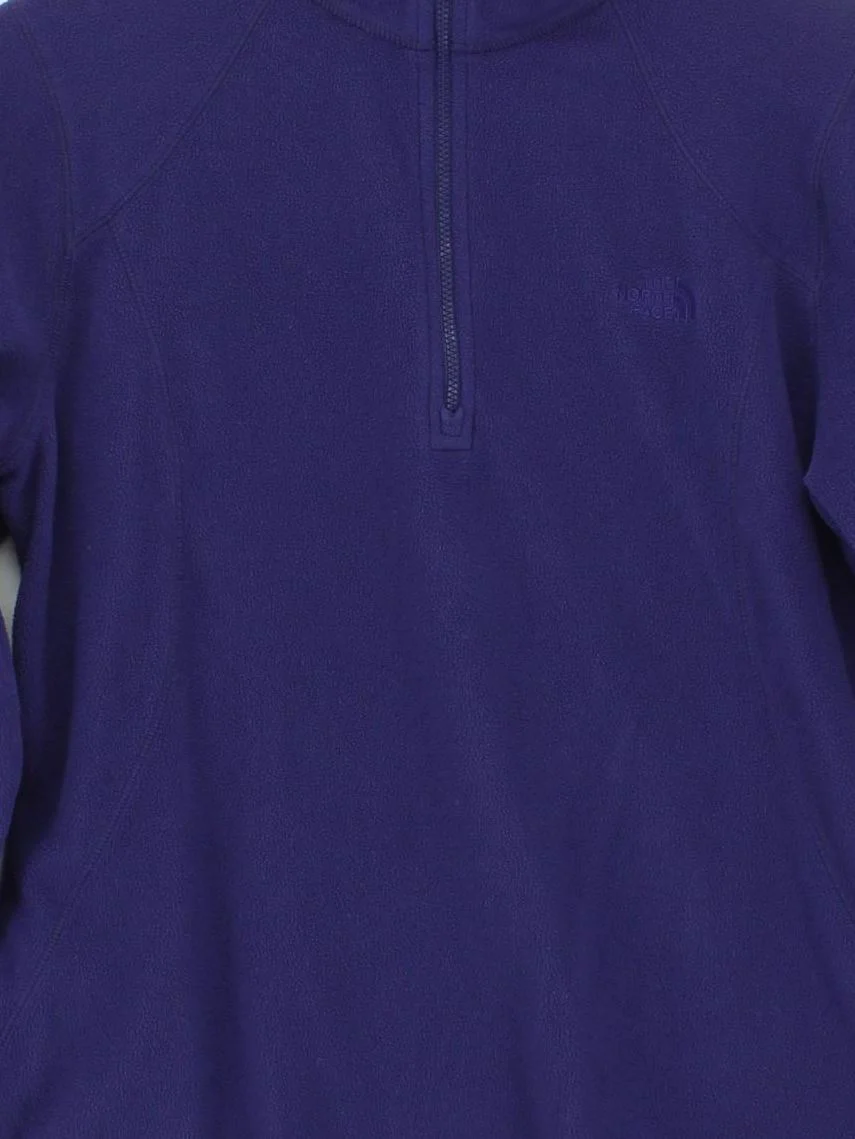 The North Face Women's Jumper L Purple 100% Polyester High Neck Pullover - Image 3