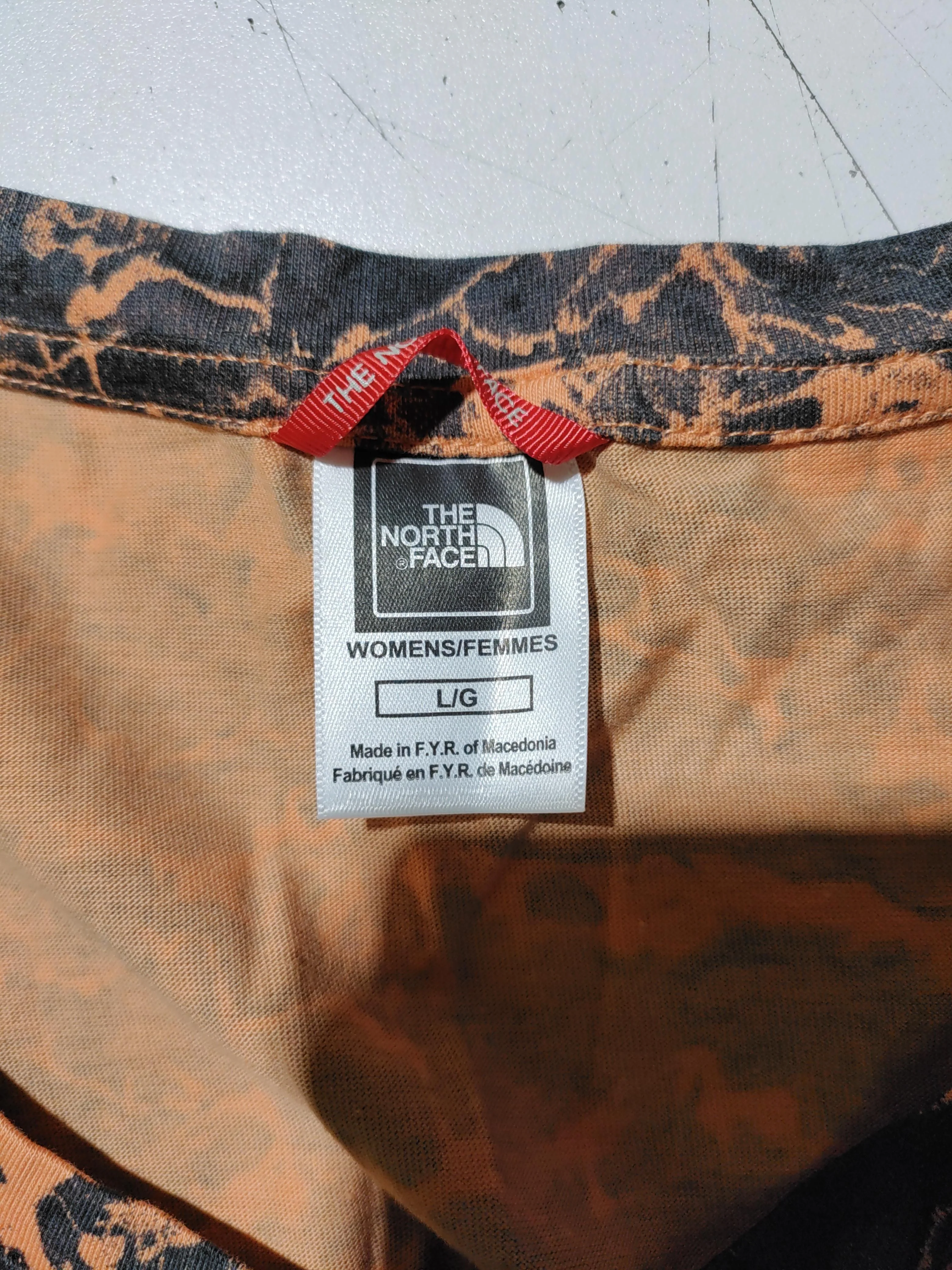 The North Face Women's T-Shirt L Orange 100% Cotton Short Sleeve Crew Neck Basic - Image 5