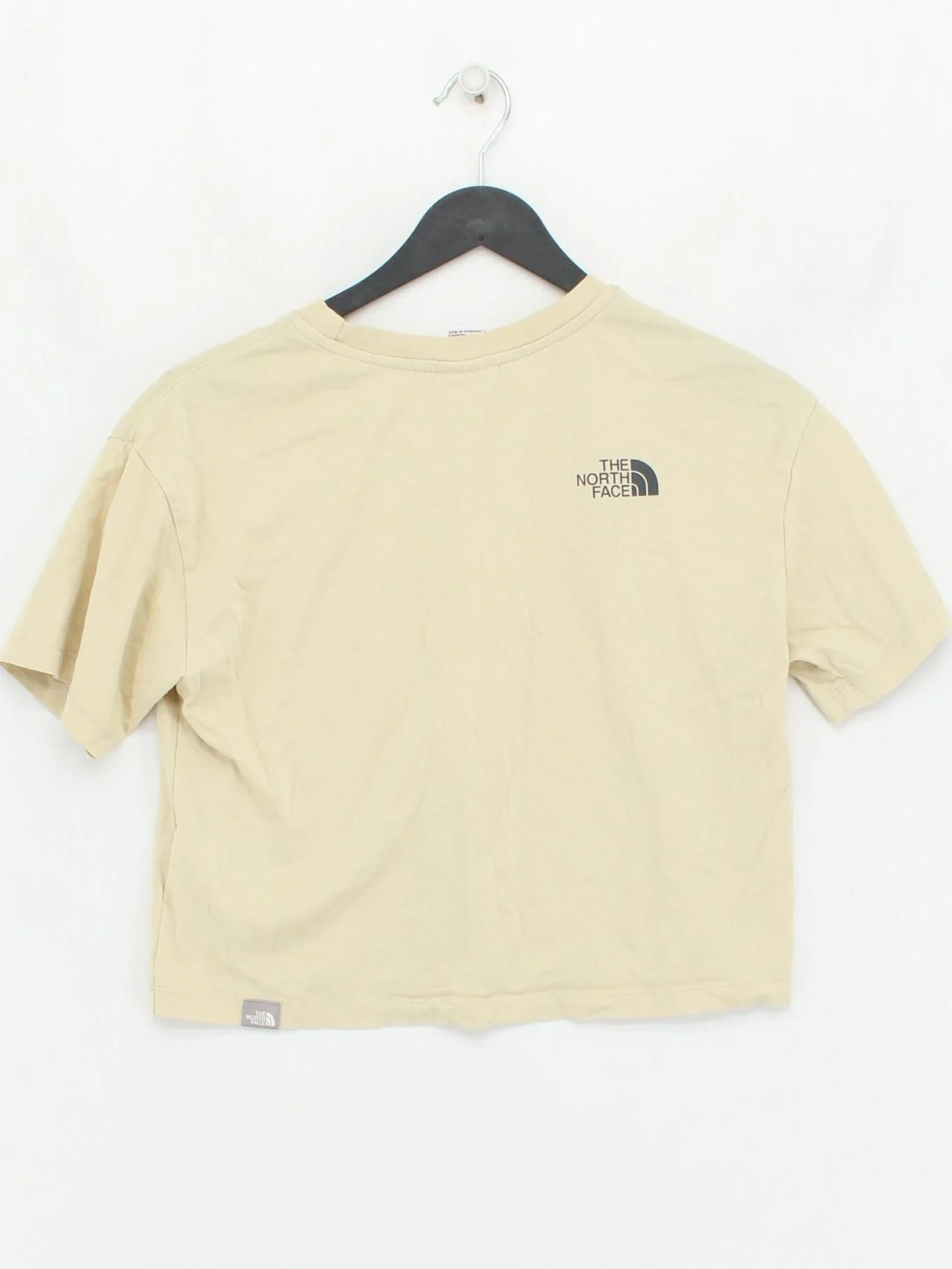 The North Face Women's T-Shirt S Cream 100% Cotton Short Sleeve Round Neck Basic - Image 2