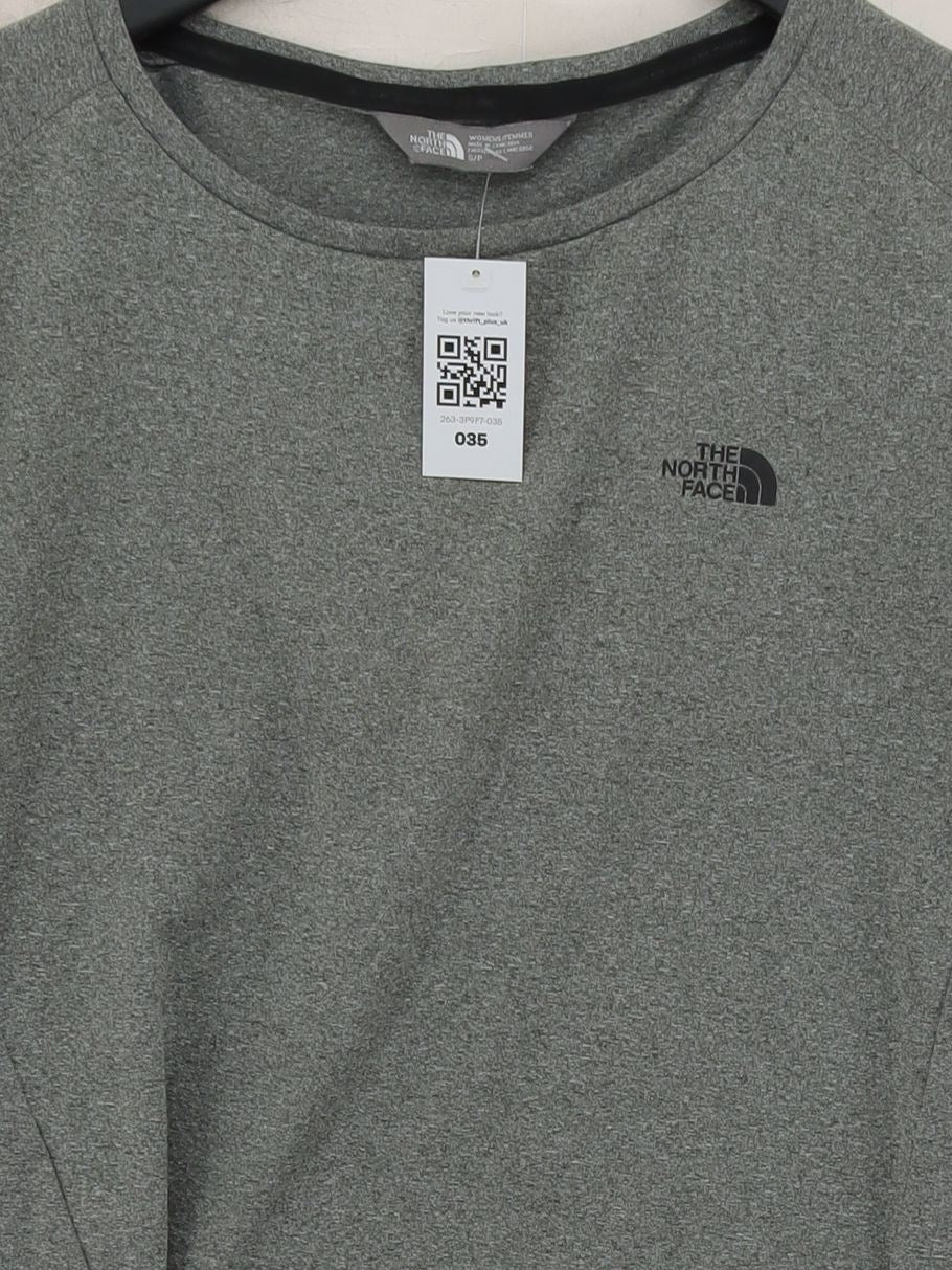 The North Face Women's T-Shirt S Grey 100% Polyester Basic - Image 3