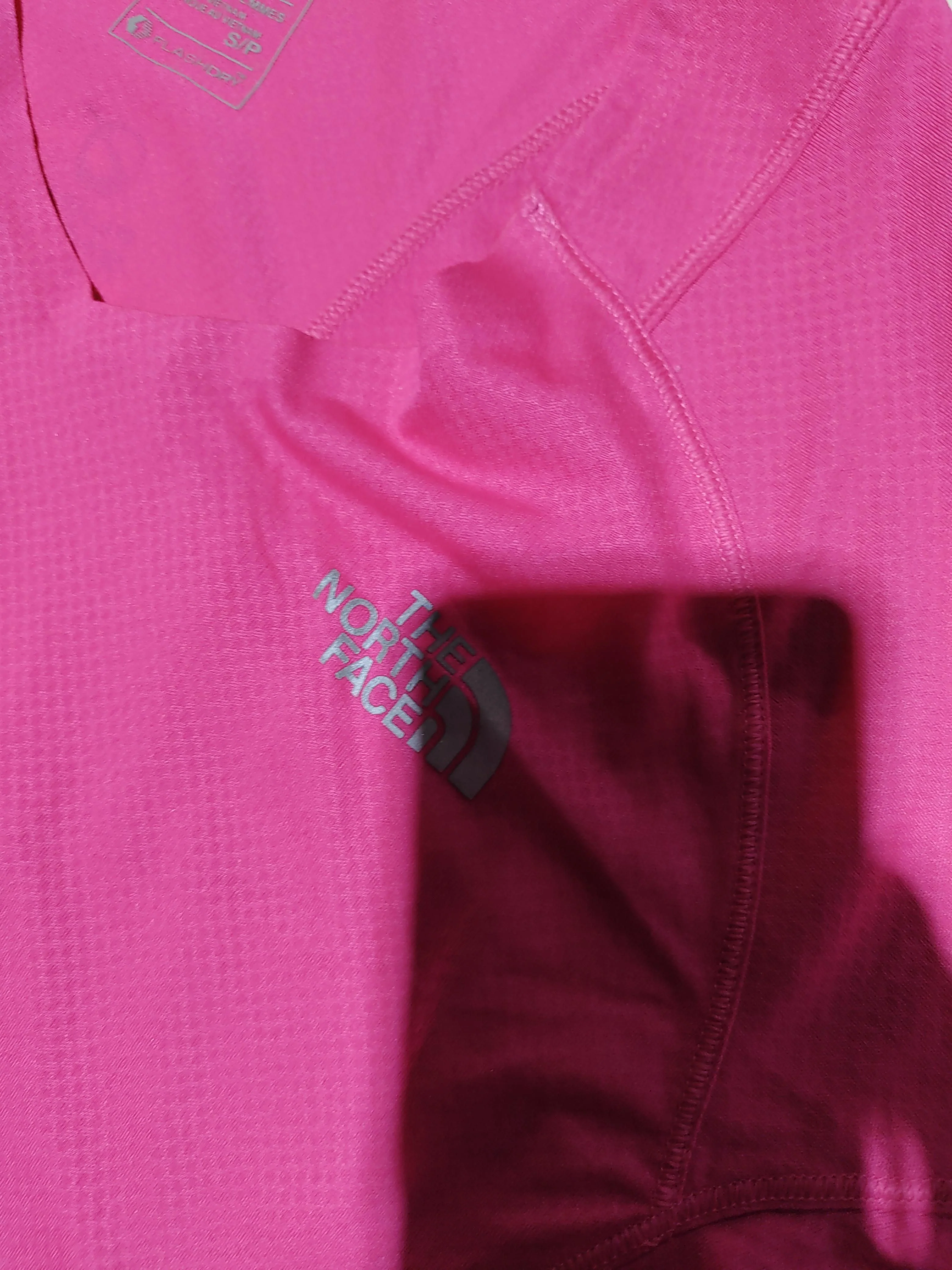 The North Face Women's T-Shirt S Pink 100% Polyester Basic - Image 5