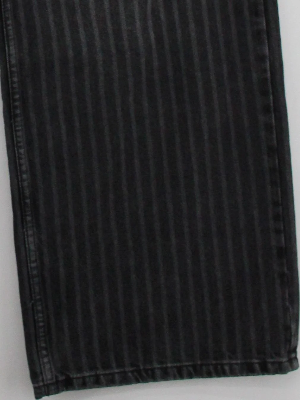 The Ragged Priest Women's Jeans W 29 in Black Striped 100% Cotton Wide-Leg - Image 4