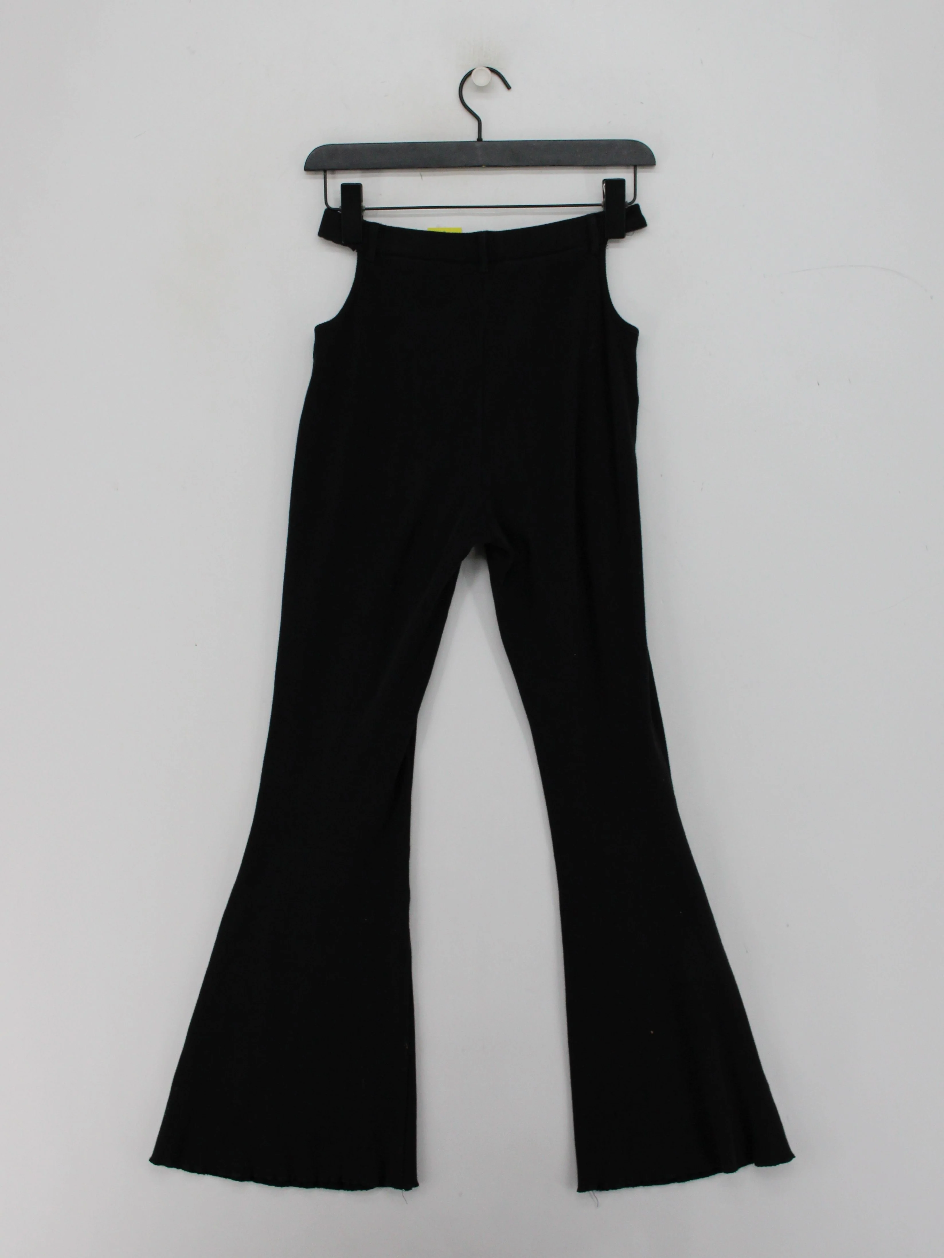 The Ragged Priest Women's Trousers UK 10 Black 100% Cotton Flared Sweatpants - Image 2