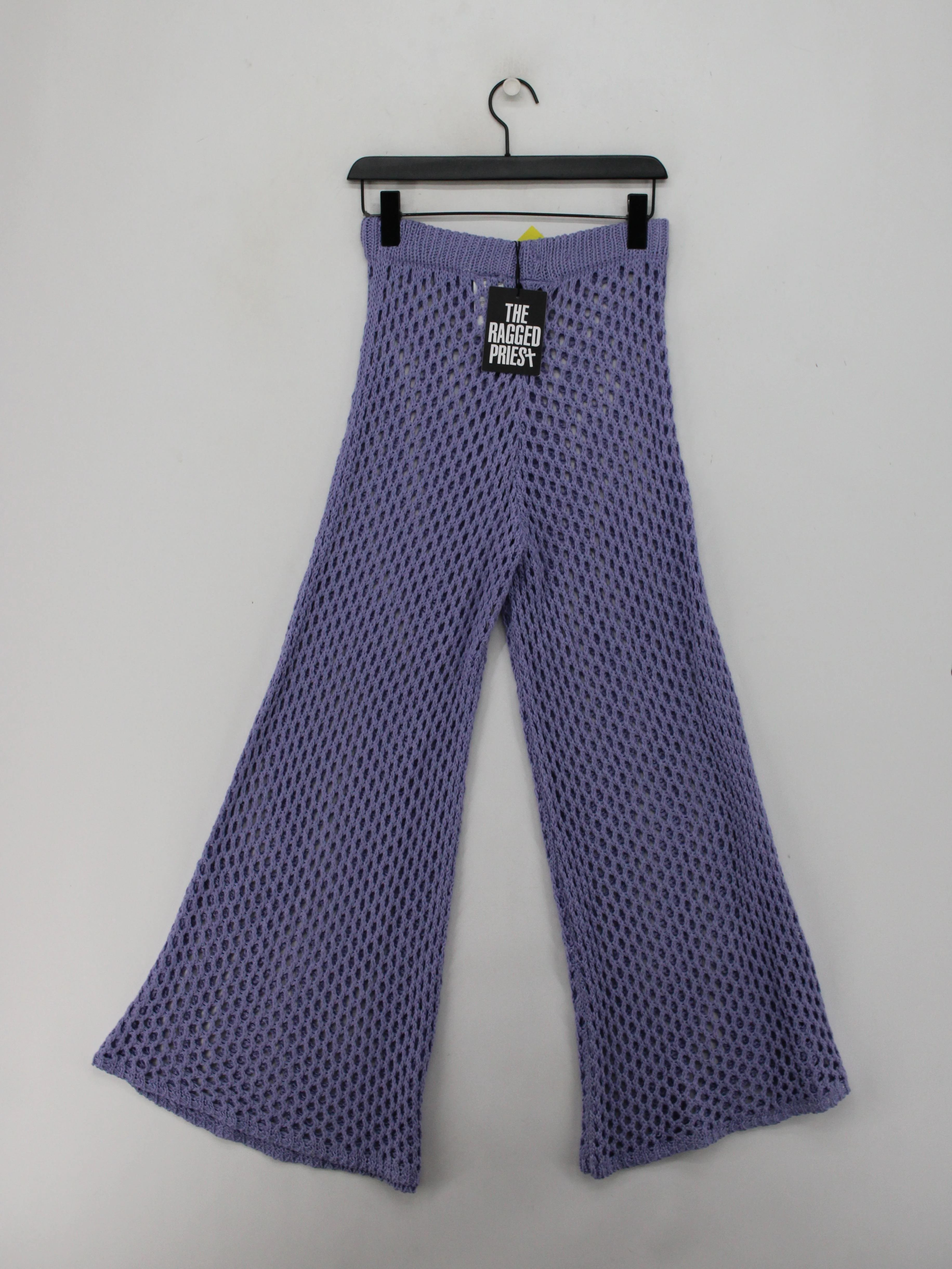 The Ragged Priest Women's Trousers XS Purple 100% Acrylic Wide-Leg Sweatpants - Image 2