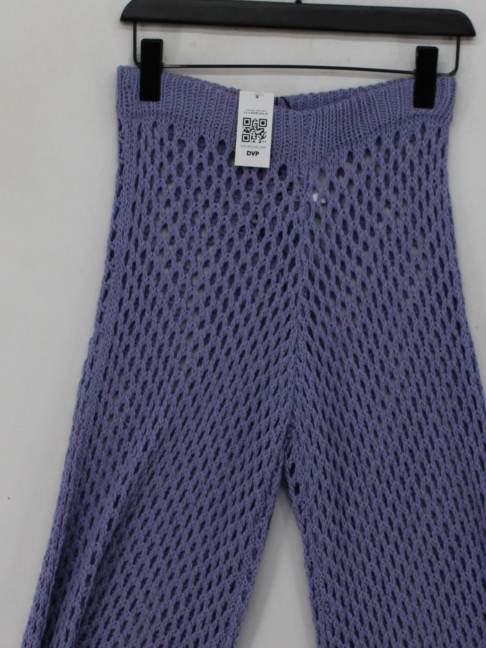 The Ragged Priest Women's Trousers XS Purple 100% Acrylic Wide-Leg Sweatpants - Image 3
