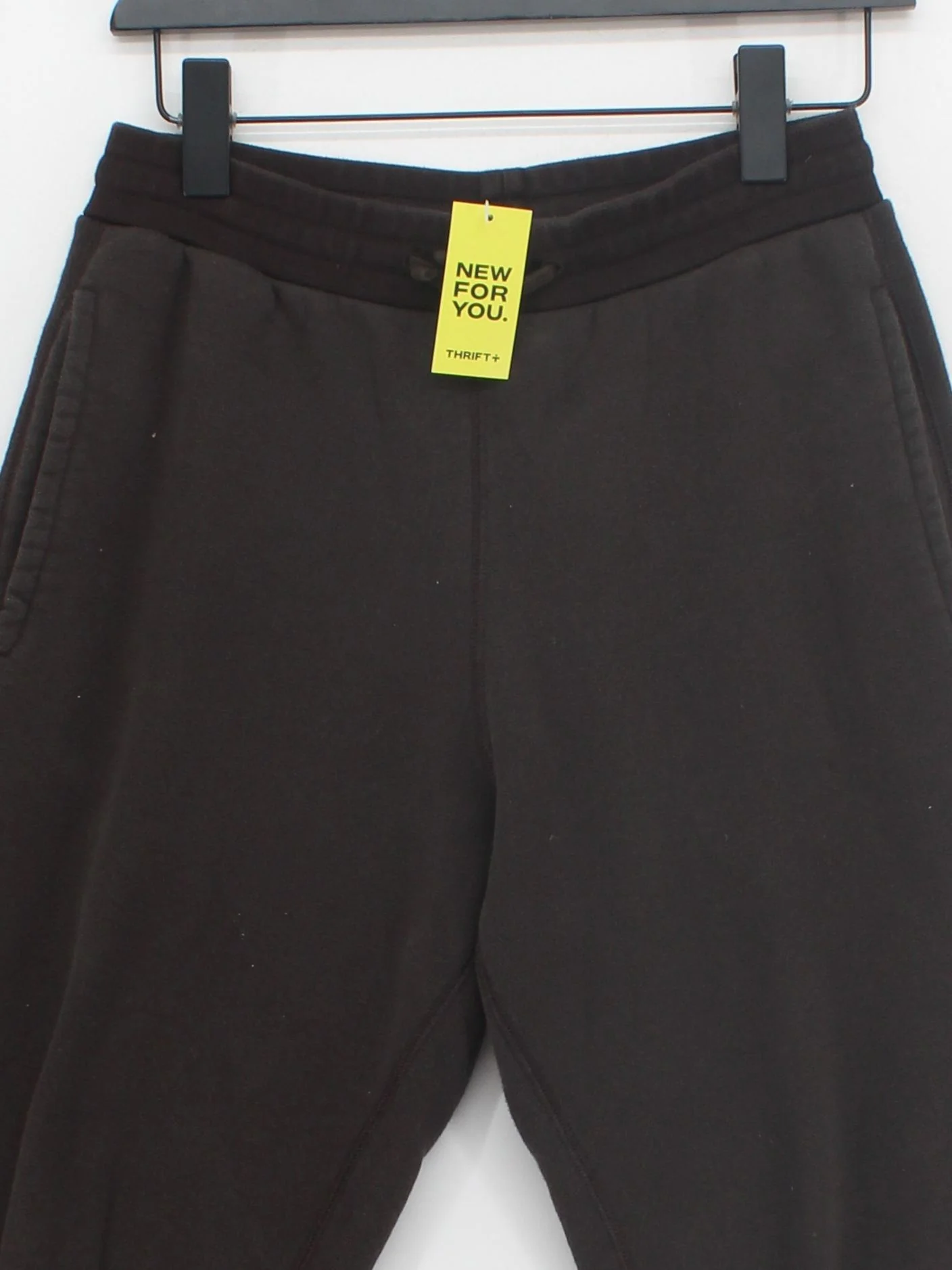 The Row Men's Sports Bottoms XS Brown Cotton with Silk Tapered Sweatpants - Image 3