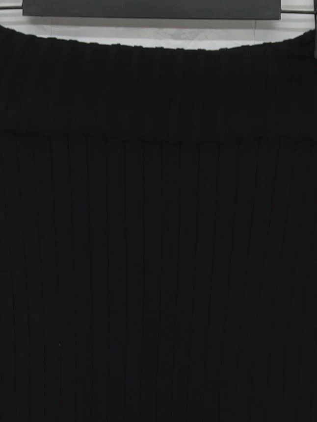 The Row Women's Midi Skirt XS Black Striped 100% Silk Midi Straight & Pencil - Image 3
