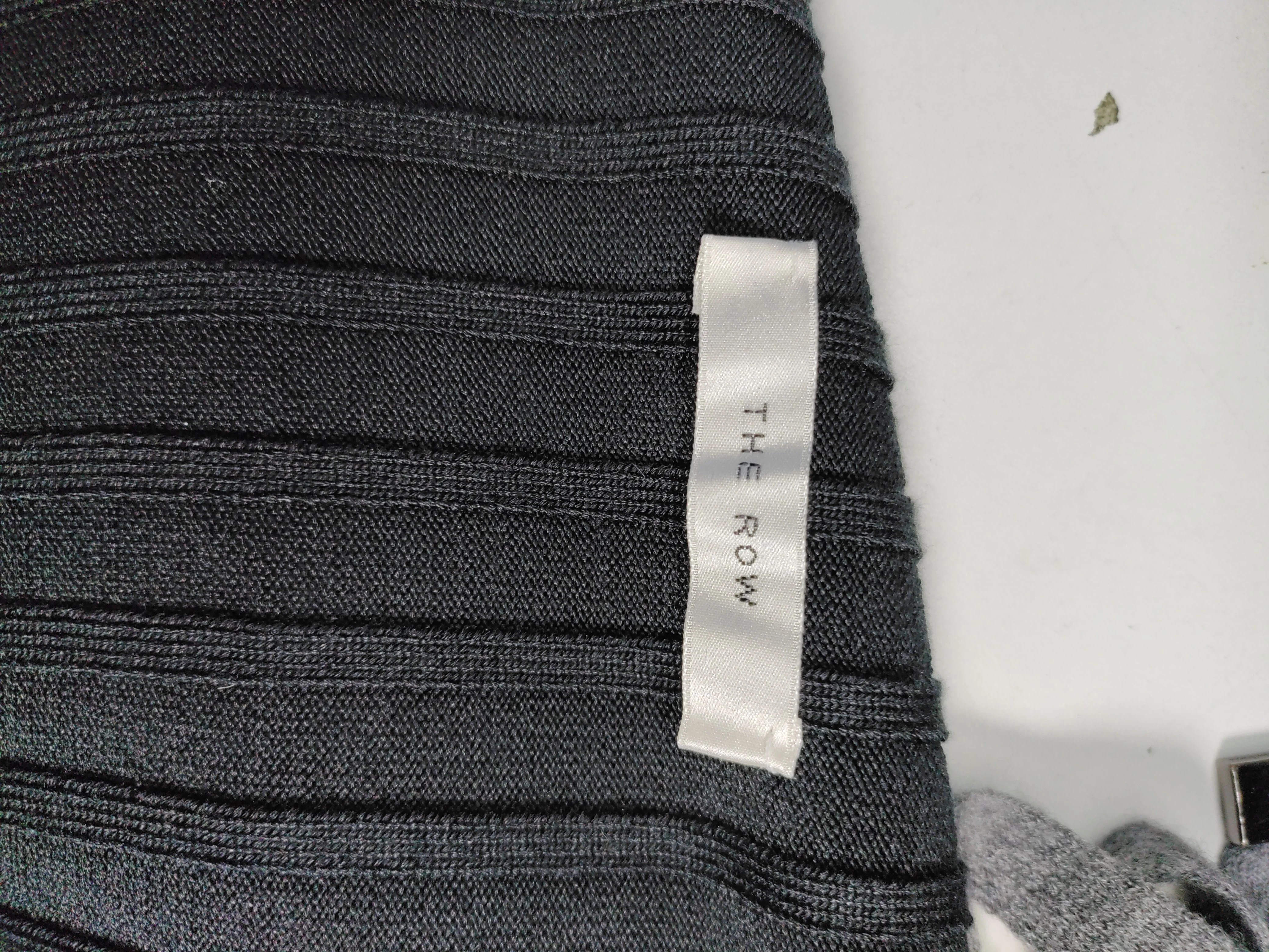 The Row Women's Midi Skirt XS Black Striped 100% Silk Midi Straight & Pencil - Image 5