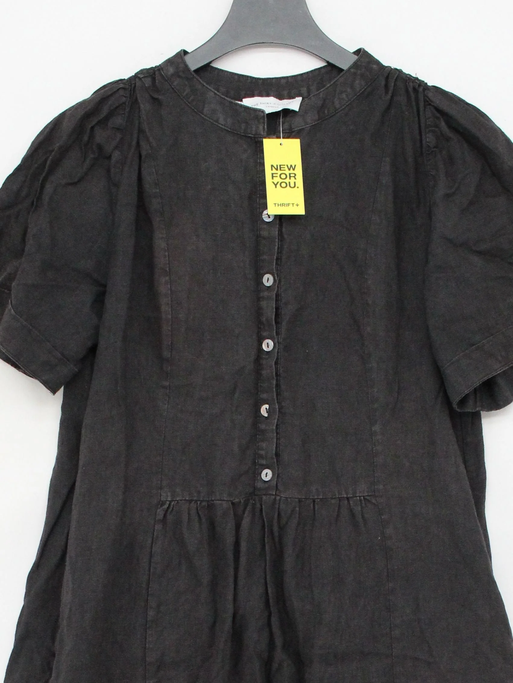the shirt company Shirt Maxi Dress M in Black - Image 3