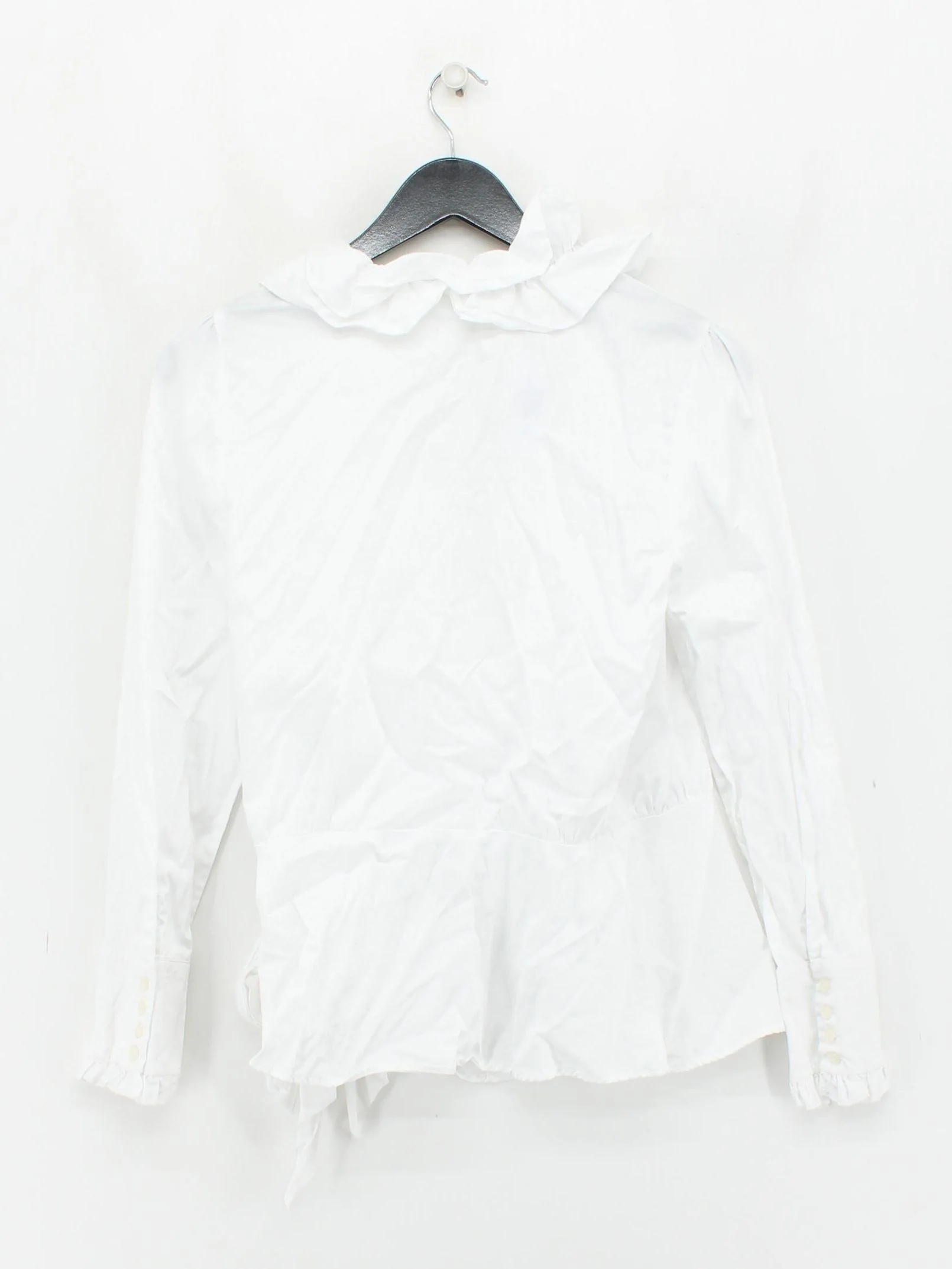 The Shirt Company Women's Blouse M White Cotton with Elastane Basic - Image 2