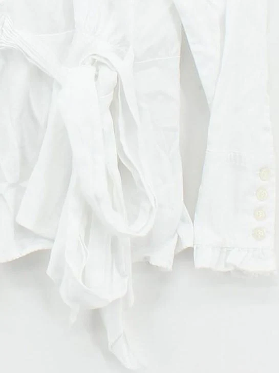 The Shirt Company Women's Blouse M White Cotton with Elastane Basic - Image 4