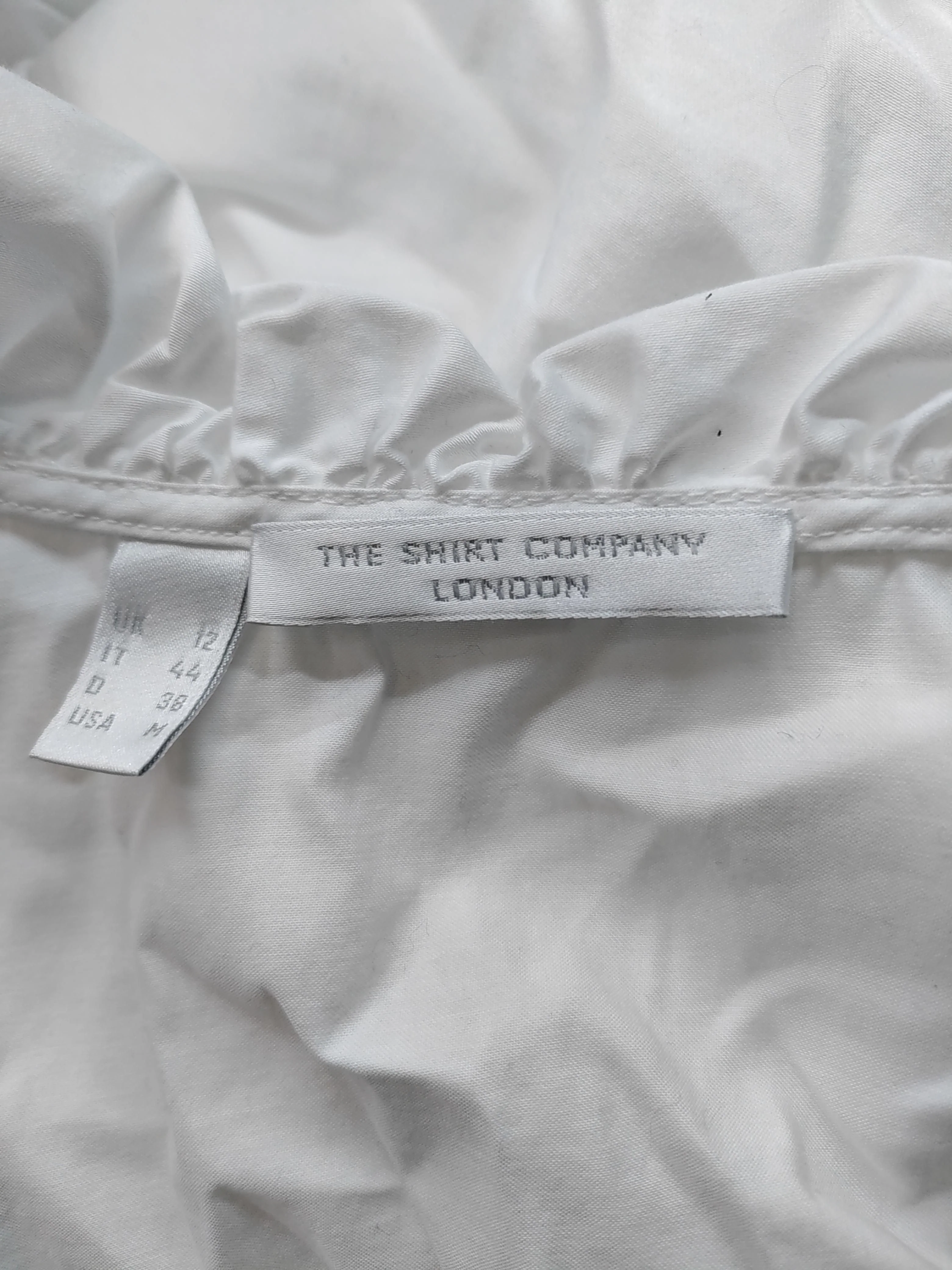 The Shirt Company Women's Blouse M White Cotton with Elastane Basic - Image 5