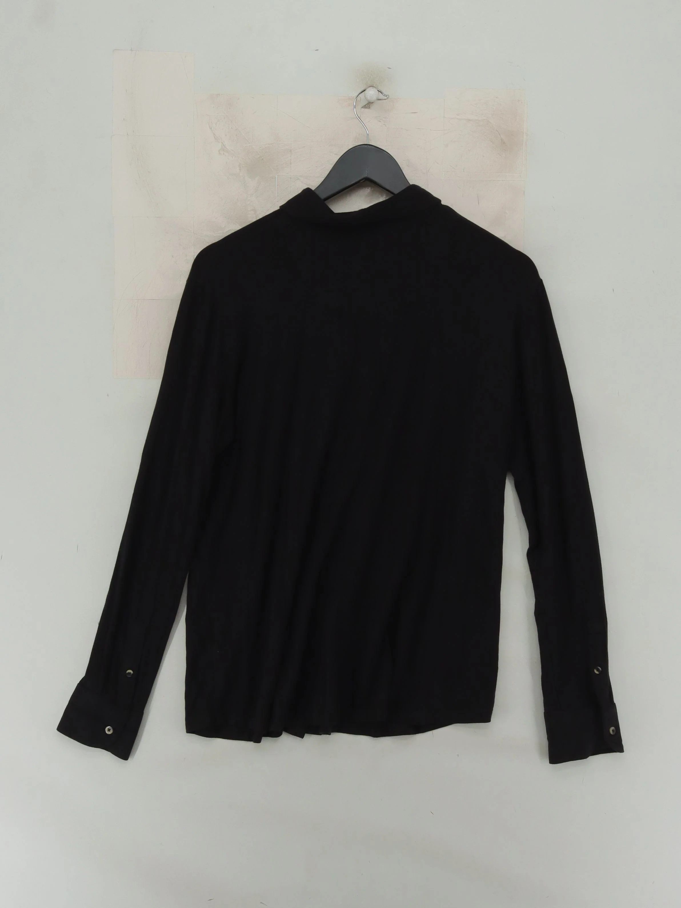 The Shirt Company Women's Shirt UK 16 Black Viscose with Elastane Basic - Image 2