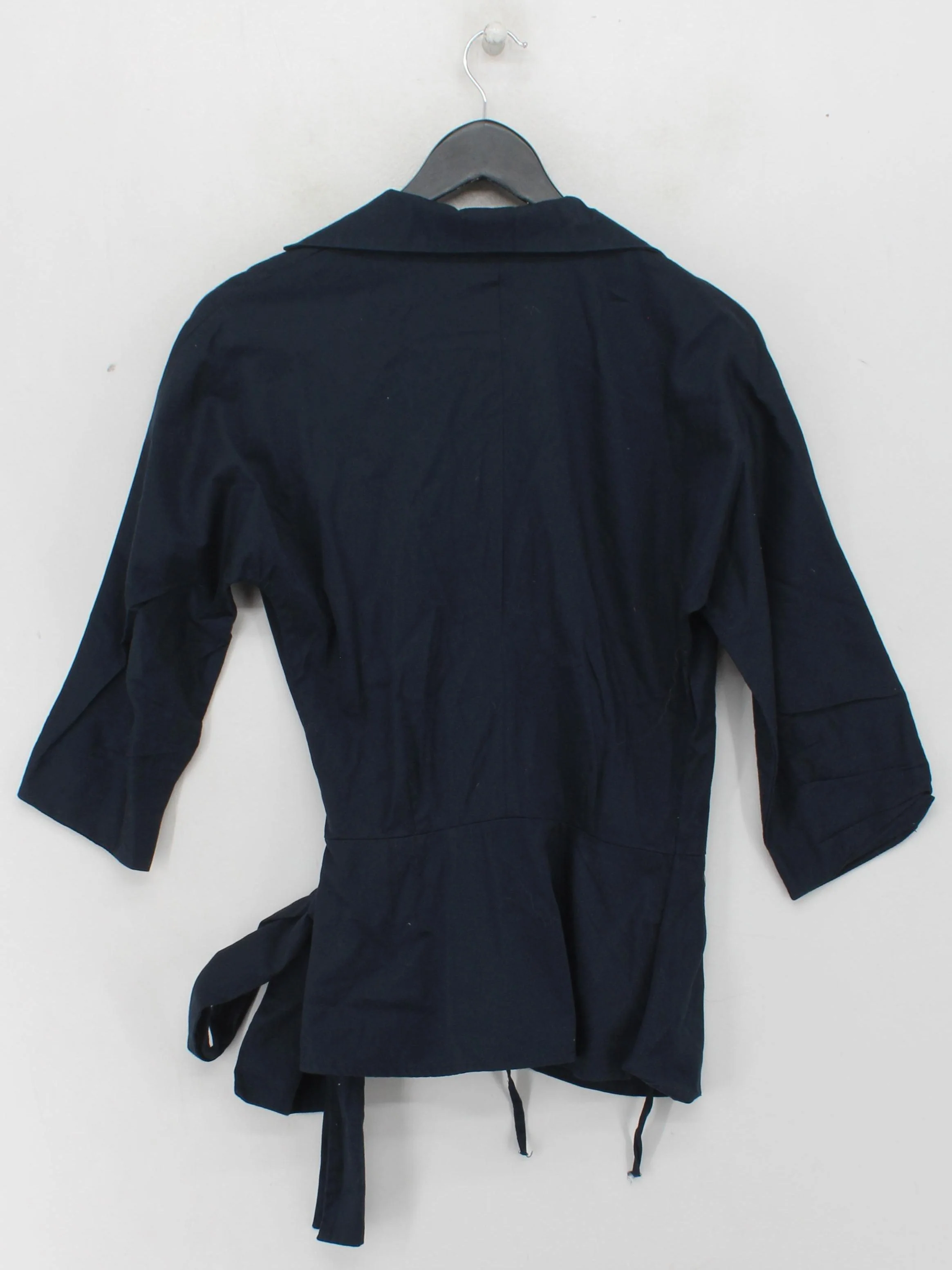 The Shirt Company Women's Top S Blue 100% Cotton 3/4 Sleeve Collared Basic - Image 2