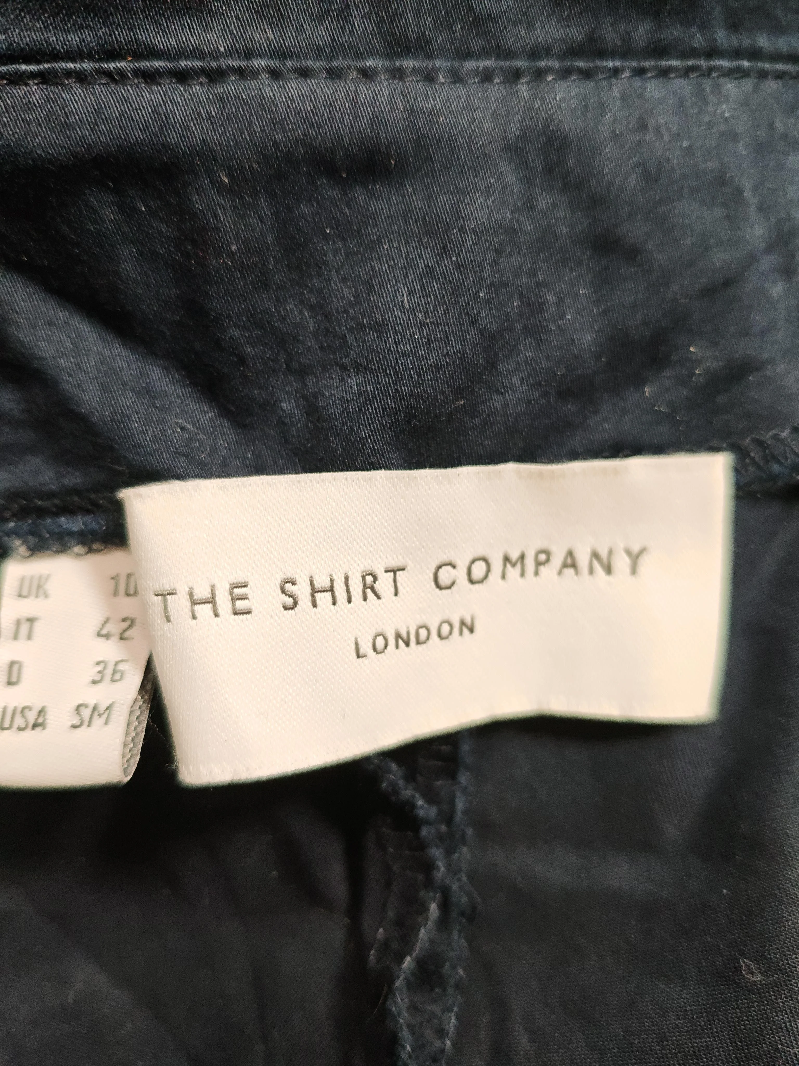 The Shirt Company Women's Top S Blue 100% Cotton 3/4 Sleeve Collared Basic - Image 5