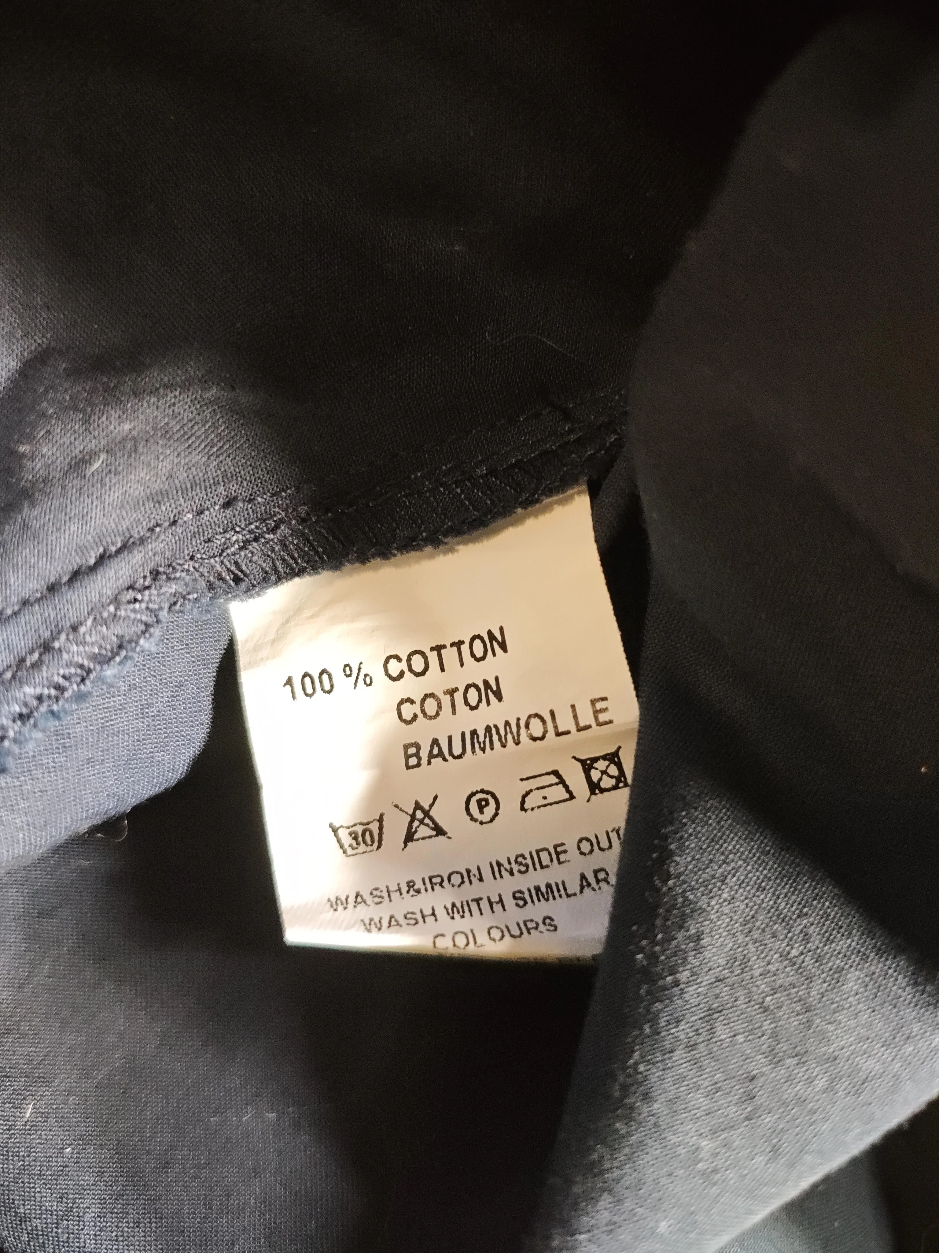 The Shirt Company Women's Top S Blue 100% Cotton 3/4 Sleeve Collared Basic - Image 6