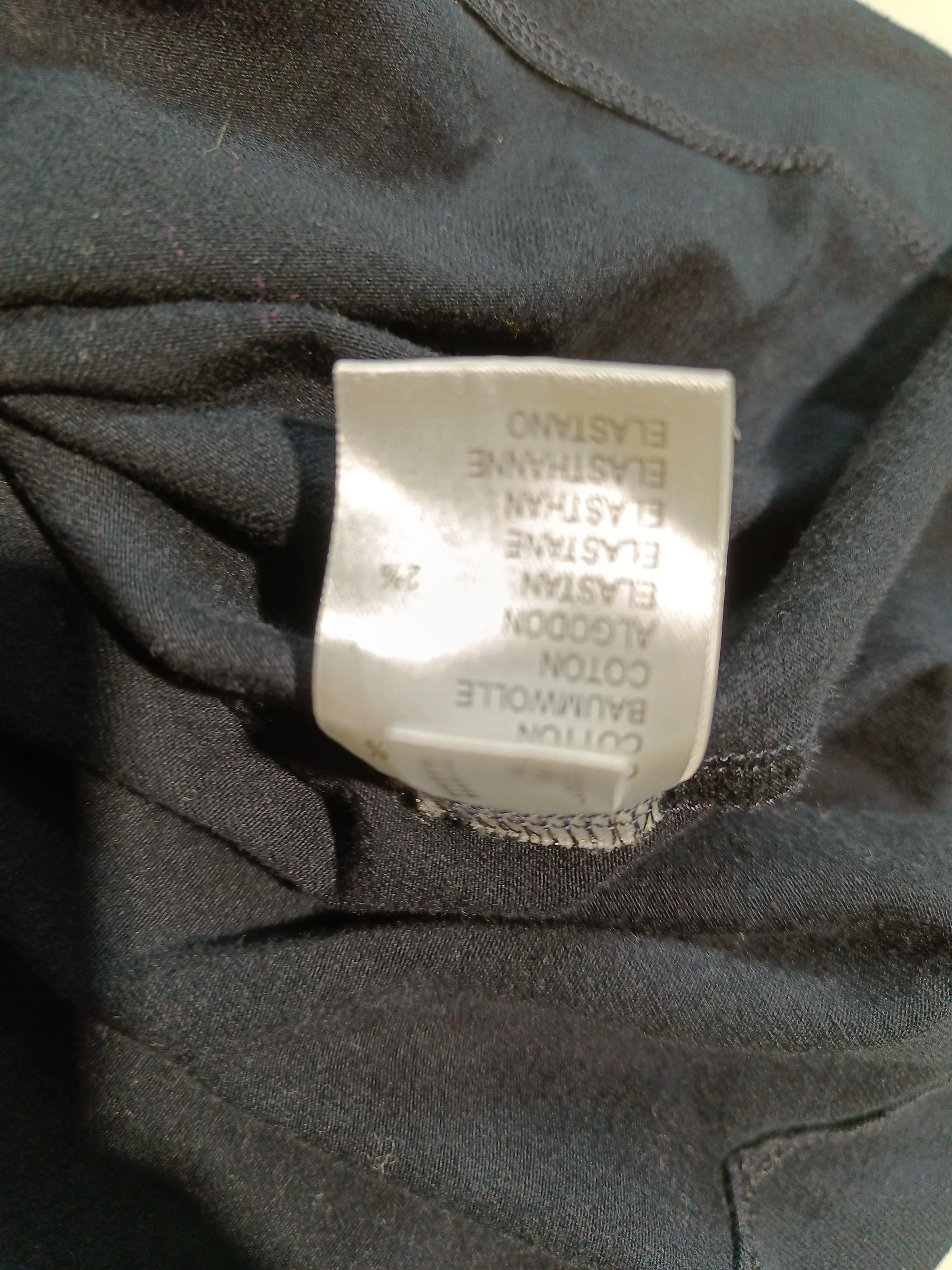 The Shirt Company Women's Top UK 16 Black Cotton with Elastane Basic - Image 6