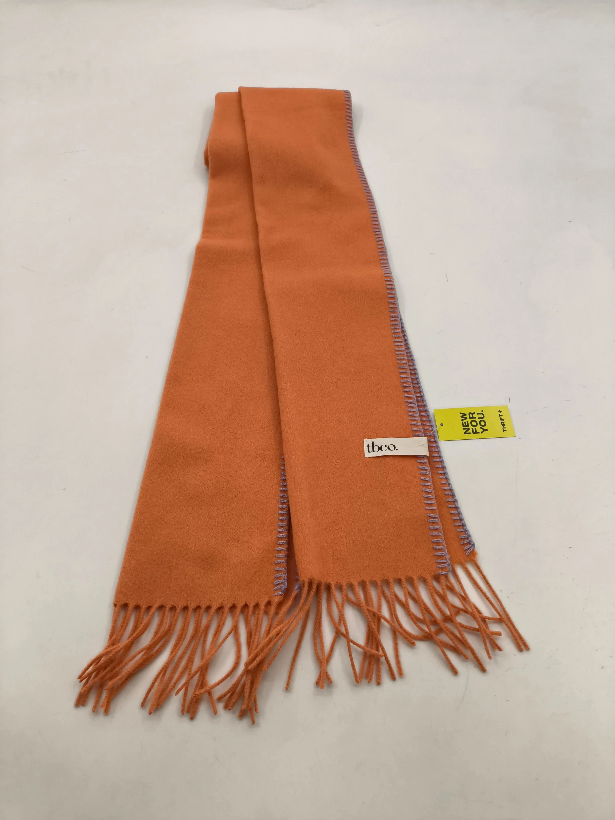 The Tartan Blanket Co Men's Scarf Orange 100% Wool Scarf - Image 2