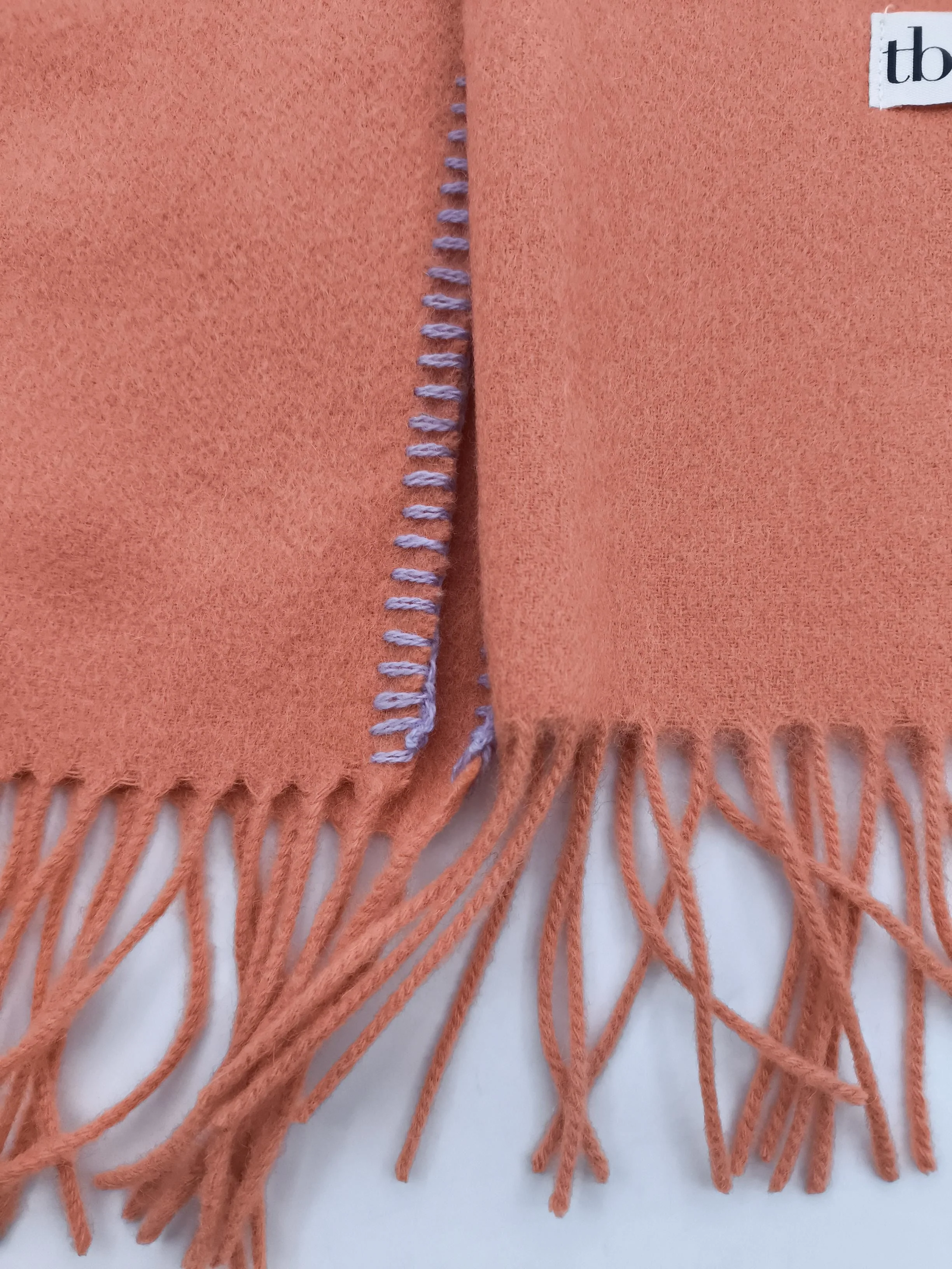 The Tartan Blanket Co Men's Scarf Orange 100% Wool Scarf - Image 4